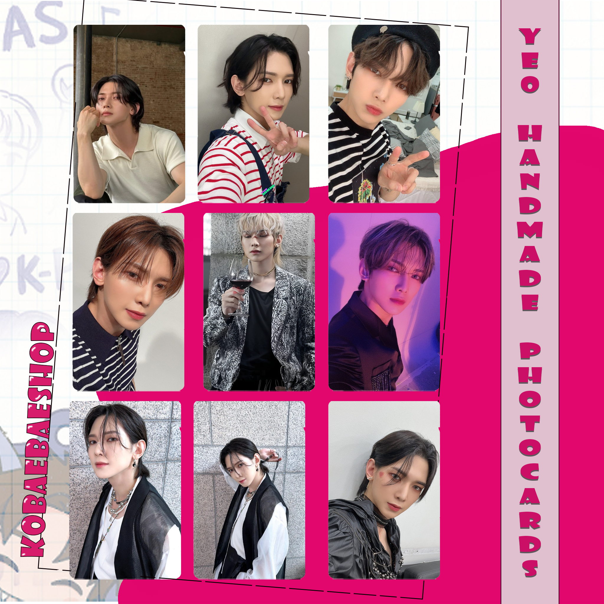 Atz - Yeo Handmade photocards kpop inspired - Bias Set 2