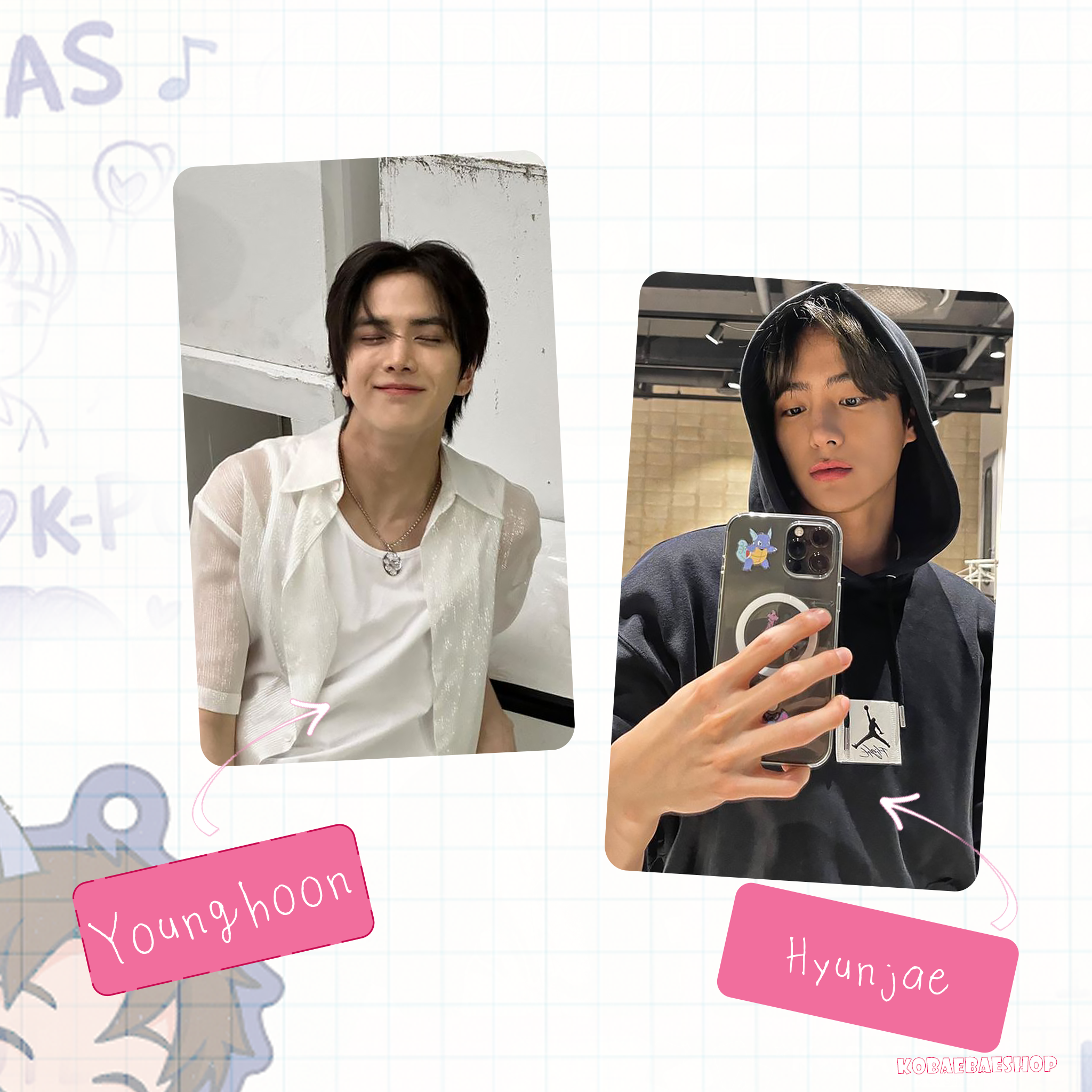 TheBoy OT11 Full Set – Handmade Kpop Inspired Photocards (Pack 1)