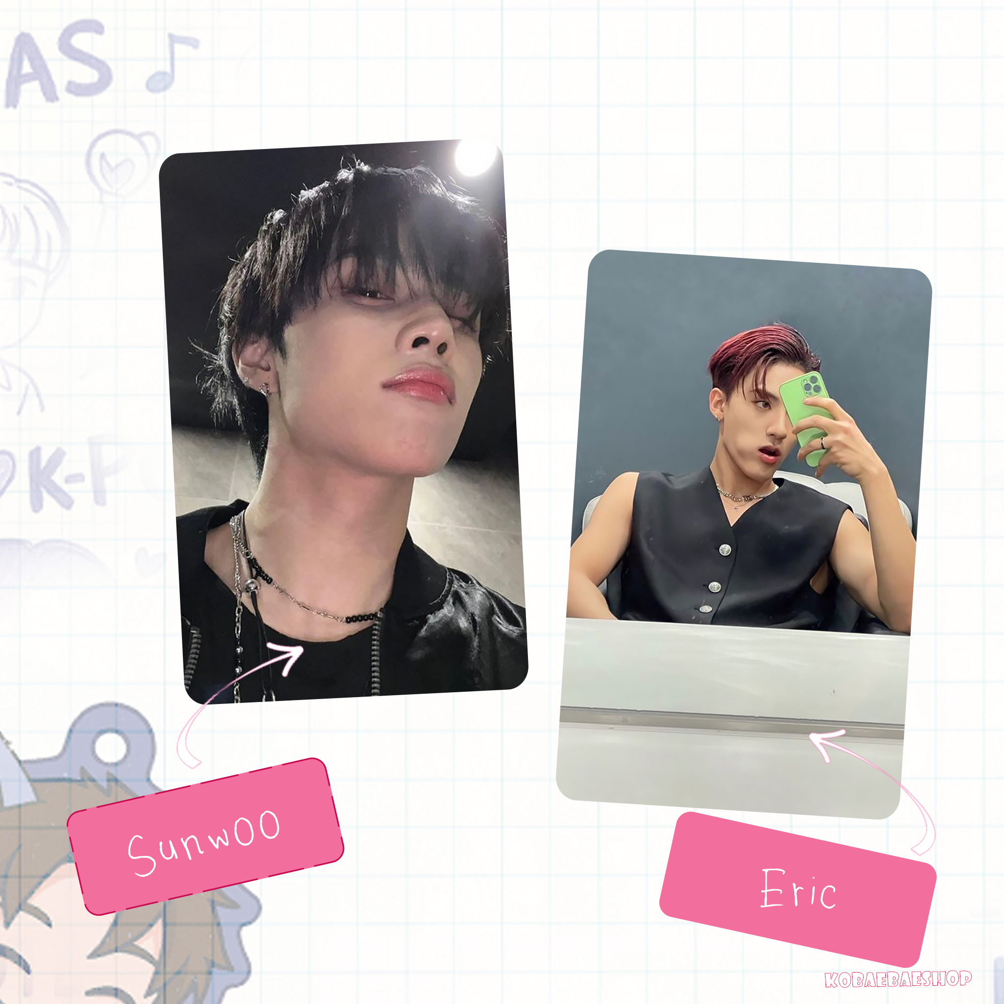 TheBoy OT11 Full Set – Handmade Kpop Inspired Photocards (Pack 1)