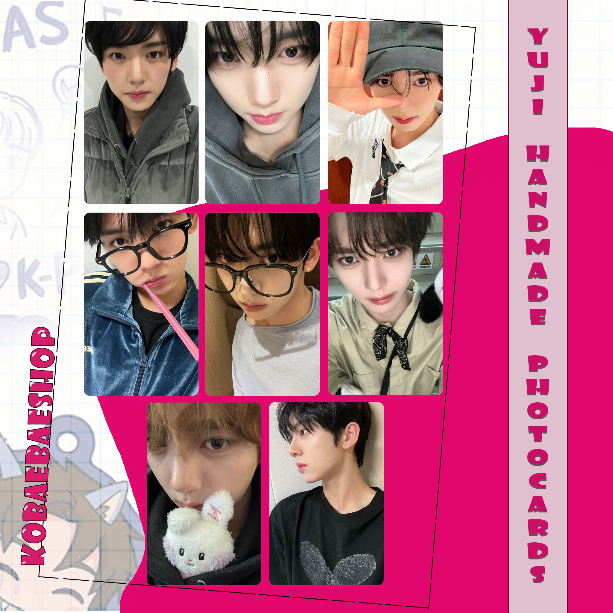 Zb1 - Yuji Handmade photocards kpop inspired - Bias Set 1
