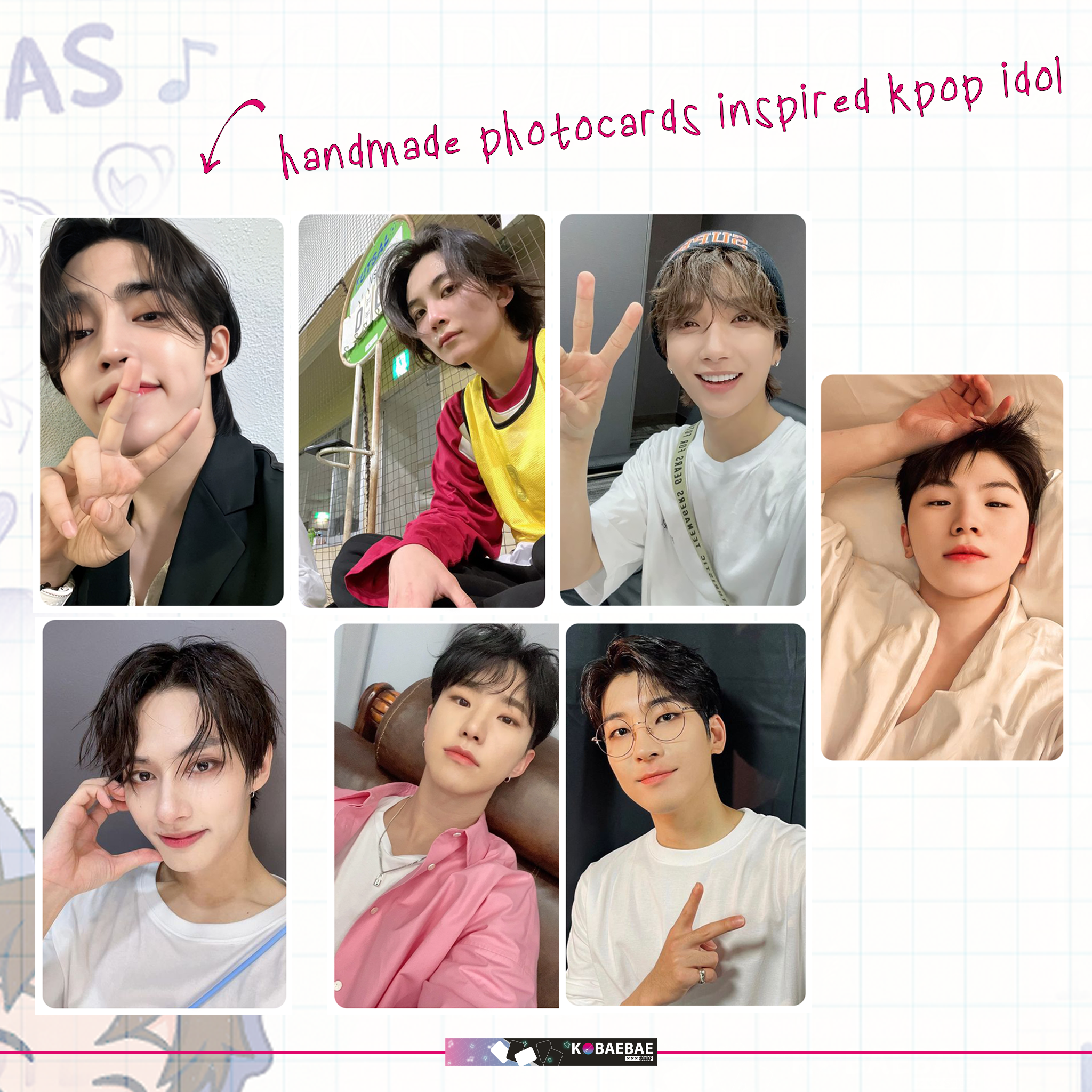 Svt OT13 Full Set – Handmade Kpop Inspired Photocards (Pack 1)