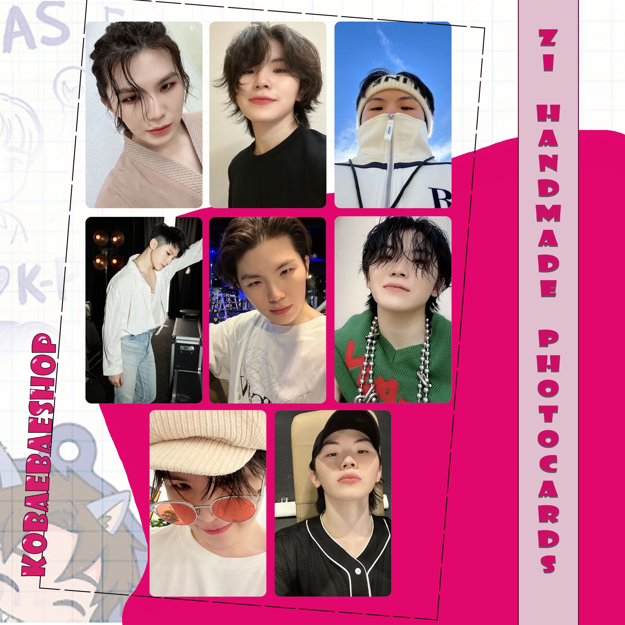 Svt - Woozi Handmade photocards kpop inspired - Bias Set 1