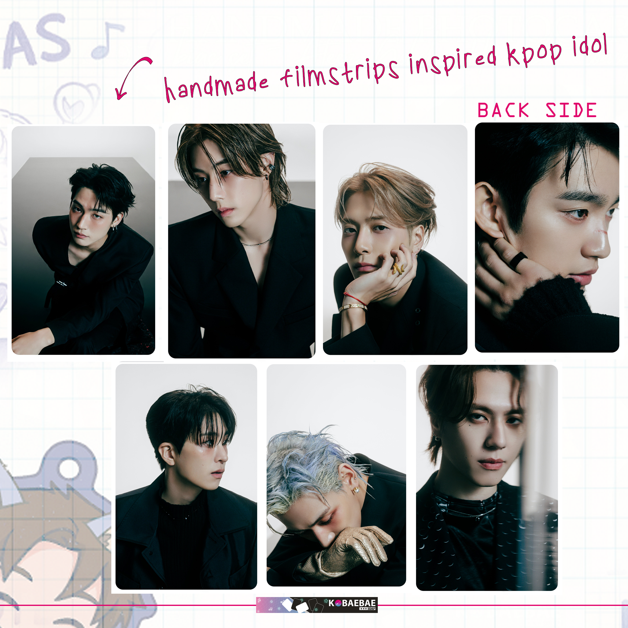 GotSev - Ot7 handmade photocards kpop inspired - Winter Hept. - Wint concept