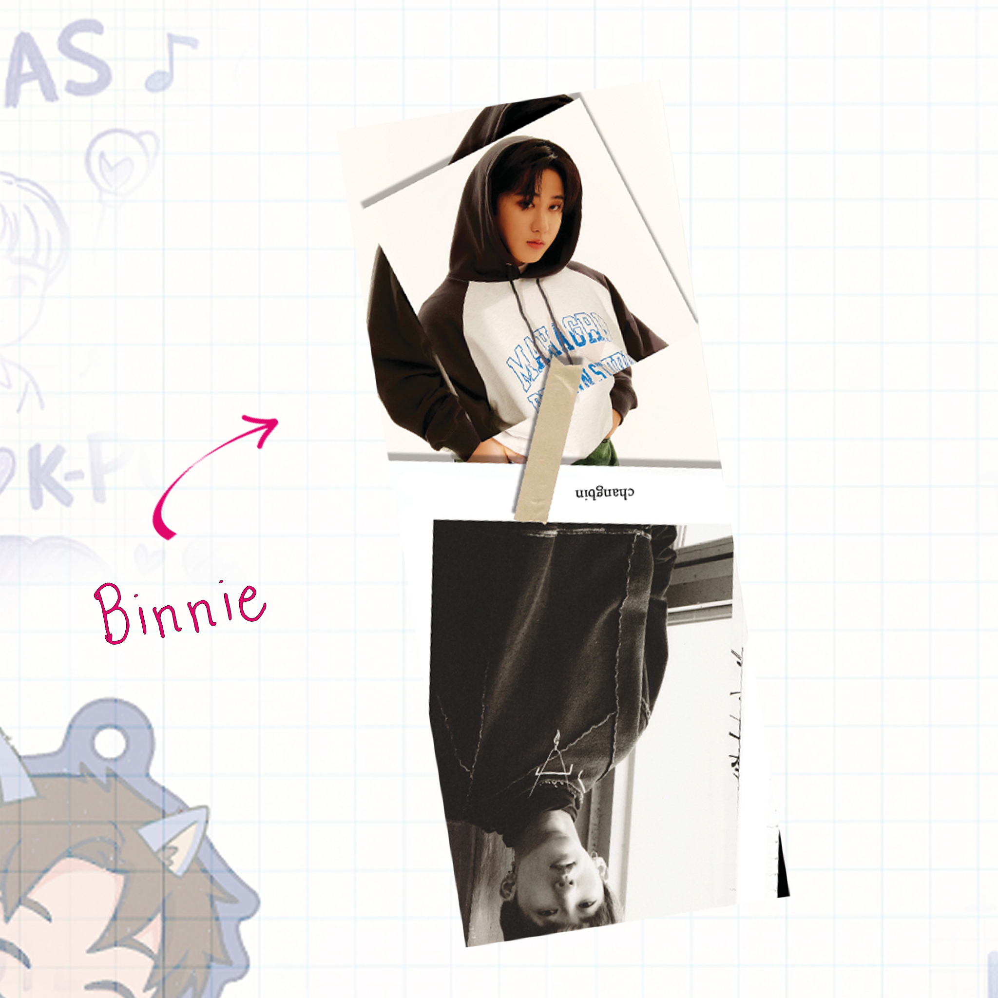 Skz -  Handmade Edit Bookmarks inspired Kpop | double side - set 5