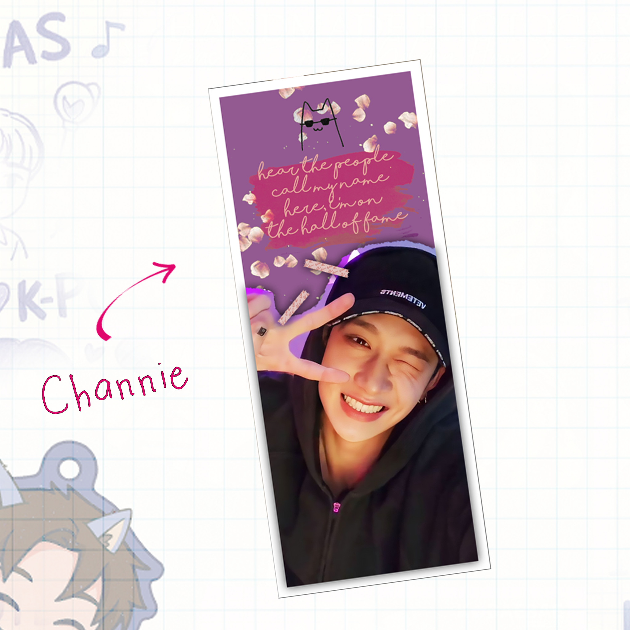 Skz -  Handmade Edit Bookmarks inspired Kpop | double side - set 6