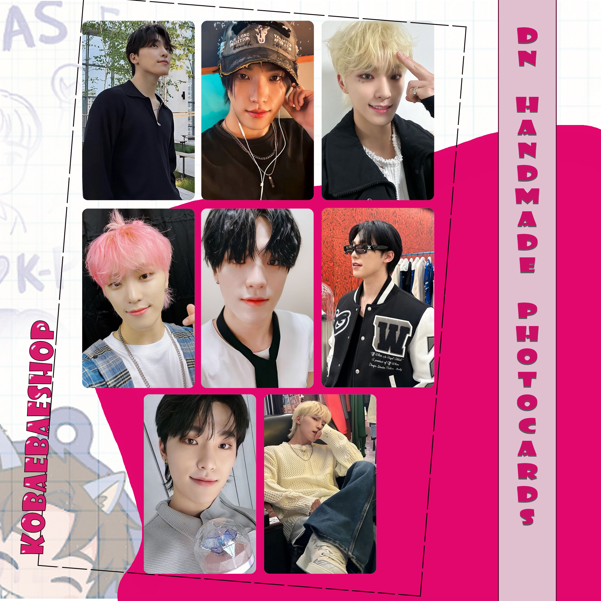 Svt - Dn Handmade photocards kpop inspired - Bias Set 1