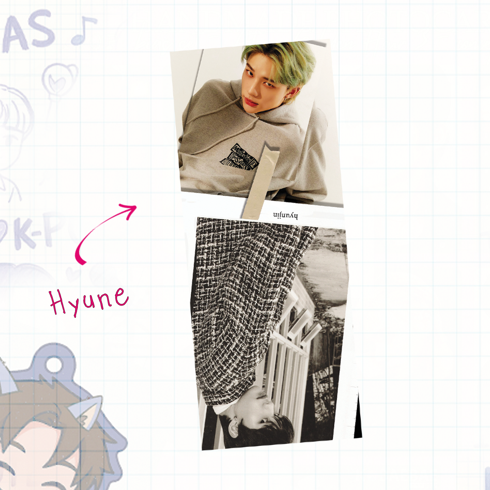 Skz -  Handmade Edit Bookmarks inspired Kpop | double side - set 5