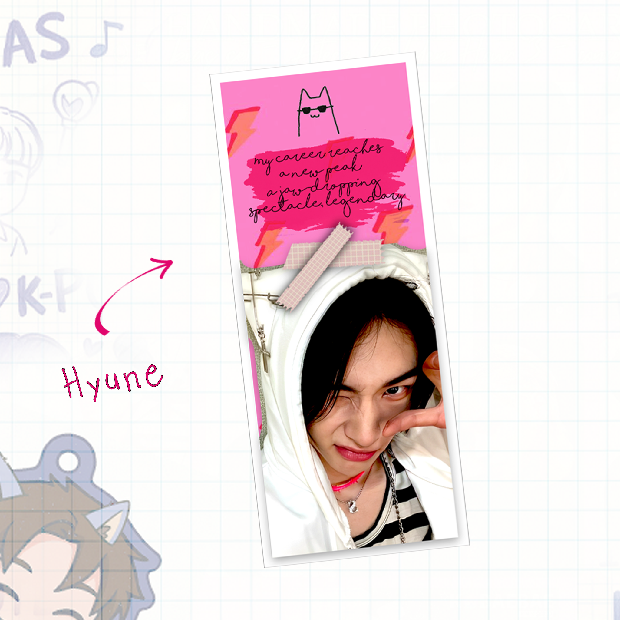 Skz -  Handmade Edit Bookmarks inspired Kpop | double side - set 6