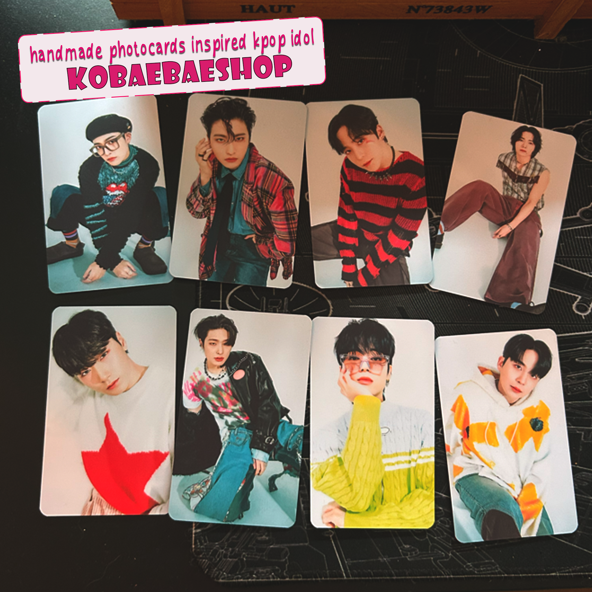 Atz - Ot8 New Set handmade photocards kpop inspired - Set 1