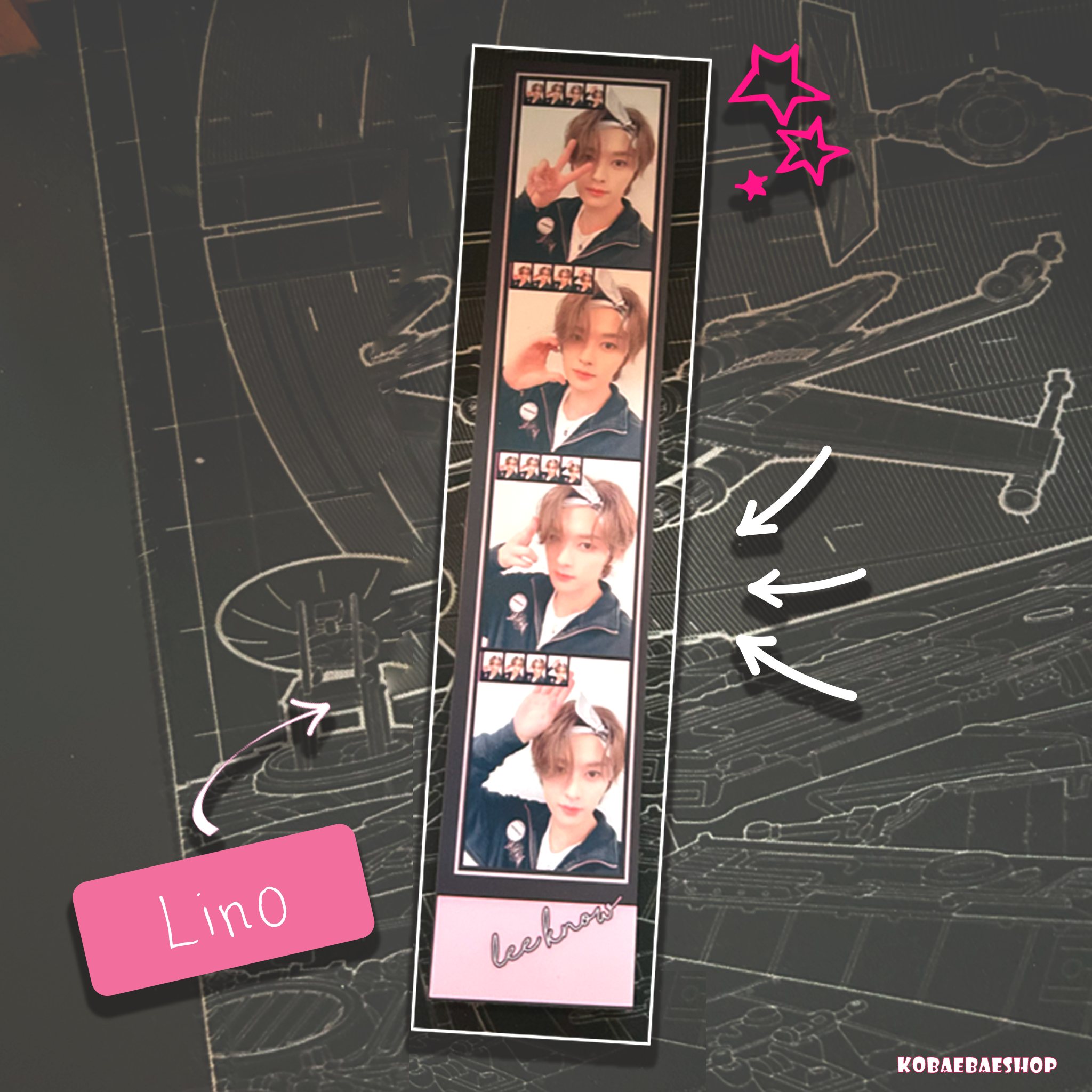 Skz β Handmade Filmstrips | Satin Photo Card Strip (One Side Print) set 1