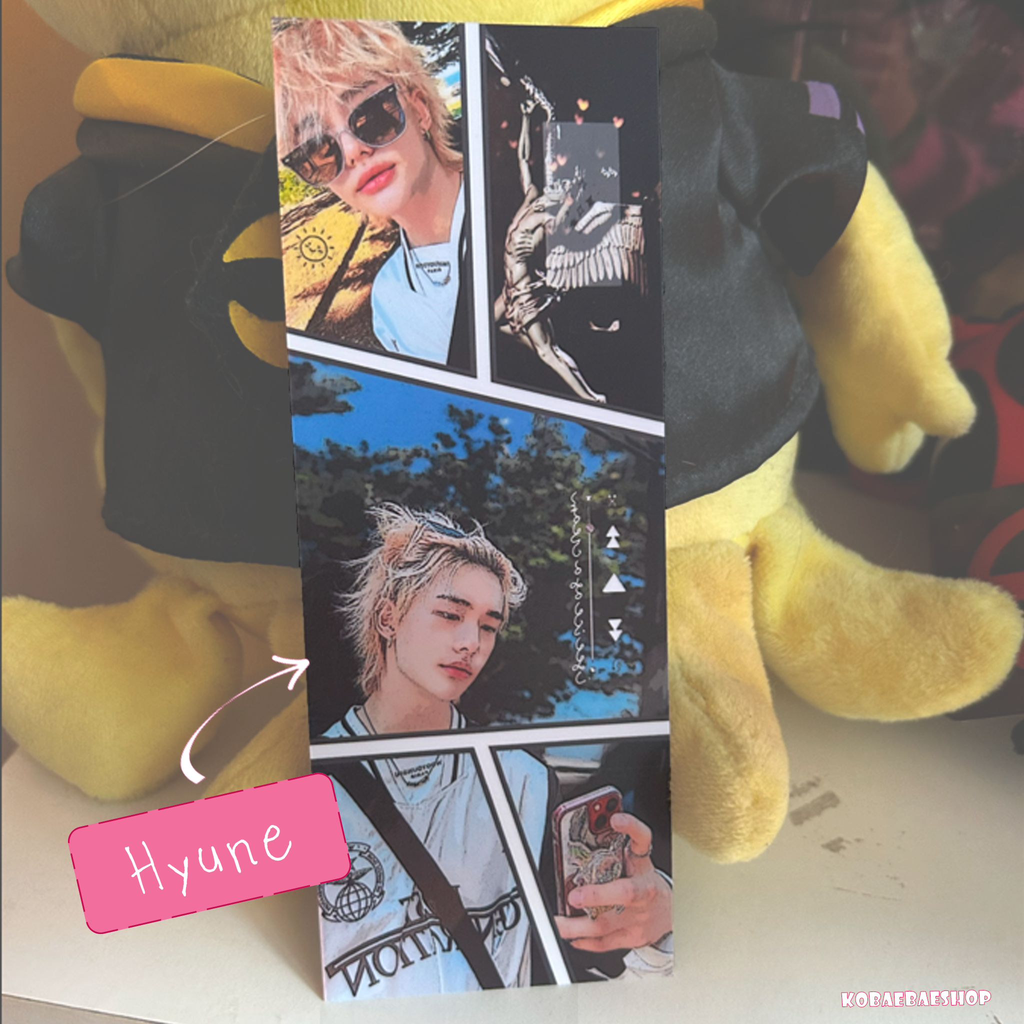 Skz -  Handmade edit Bookmarks | Retro Posterized Art Style - set 3