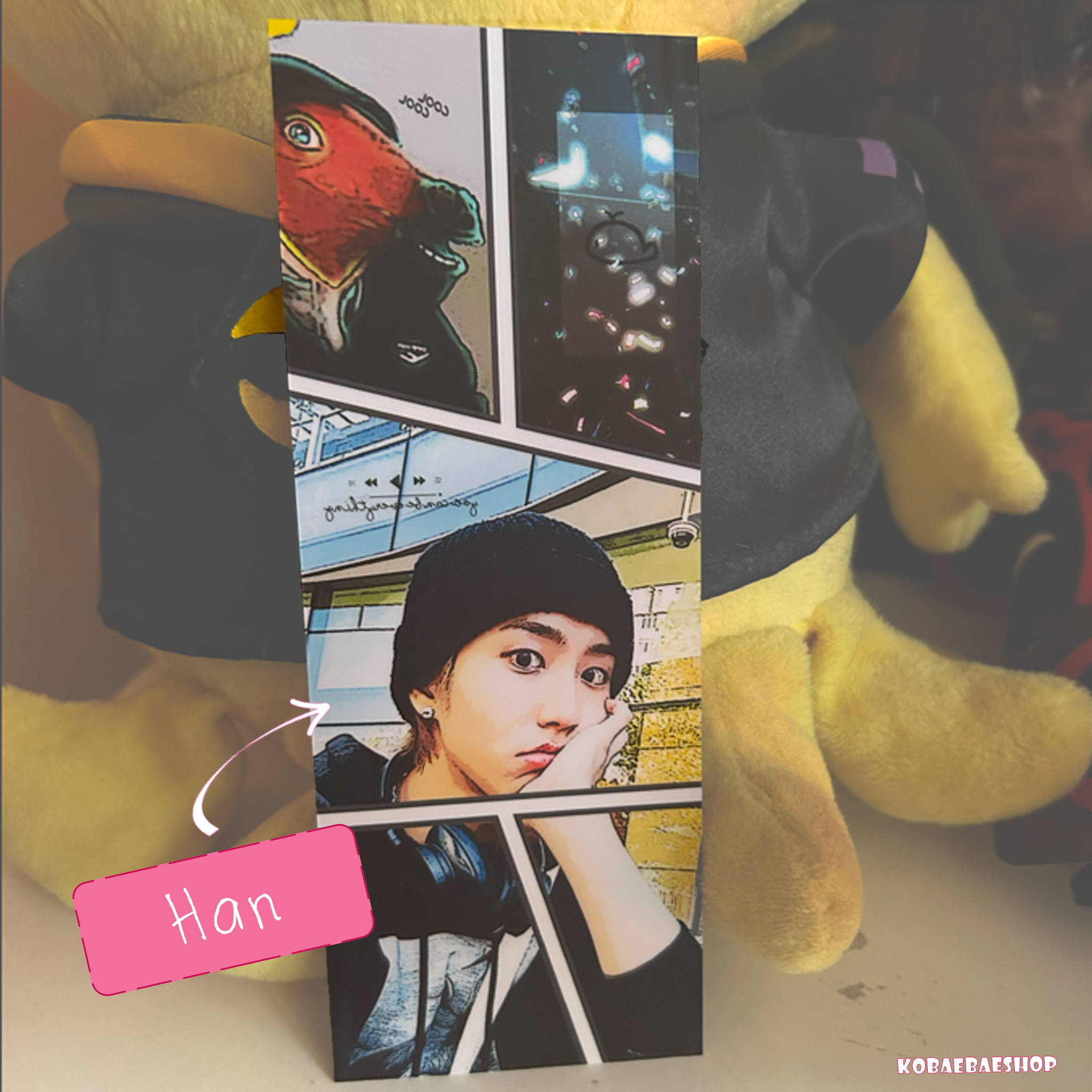 Skz -  Handmade edit Bookmarks | Retro Posterized Art Style - set 3