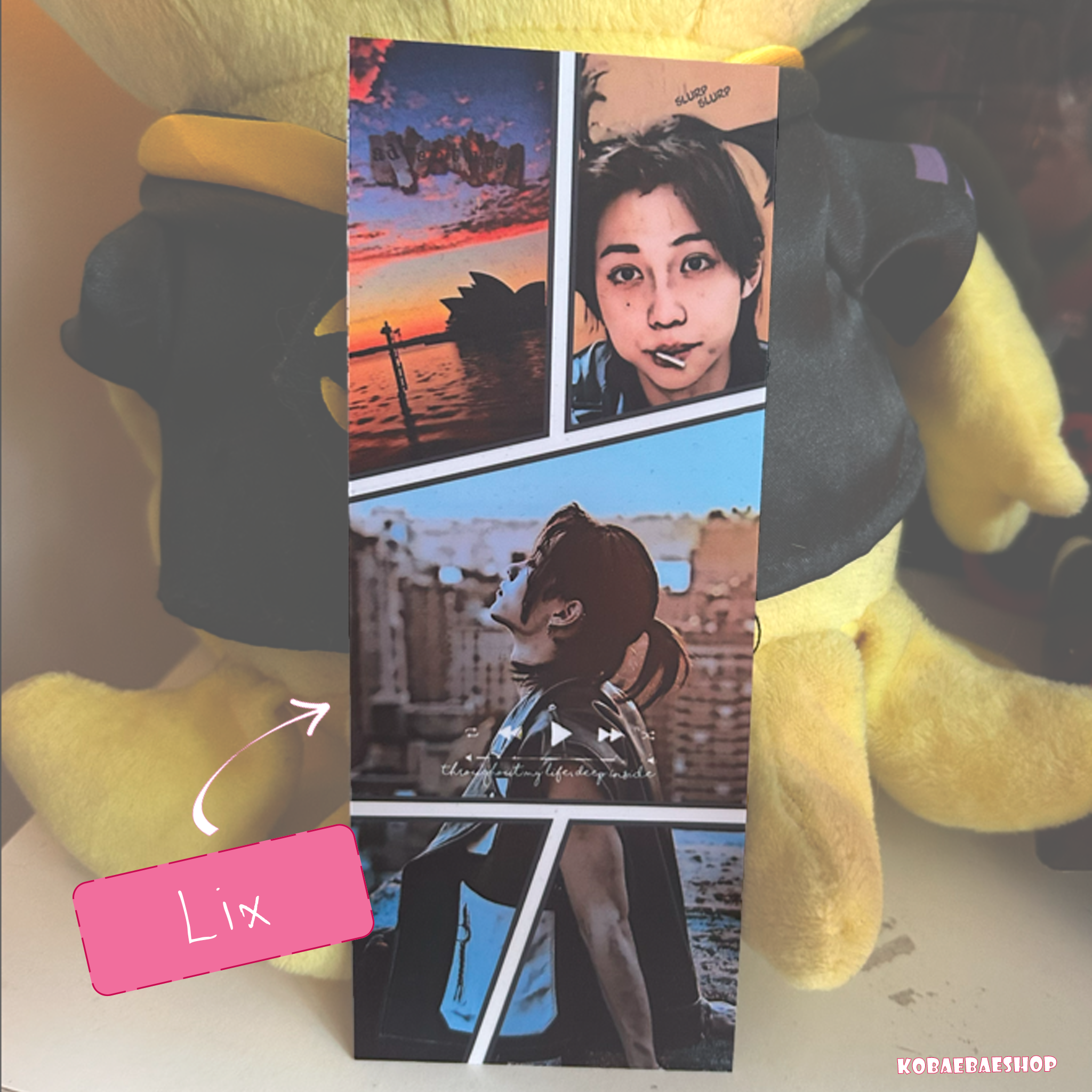 Skz -  Handmade edit Bookmarks | Retro Posterized Art Style - set 3