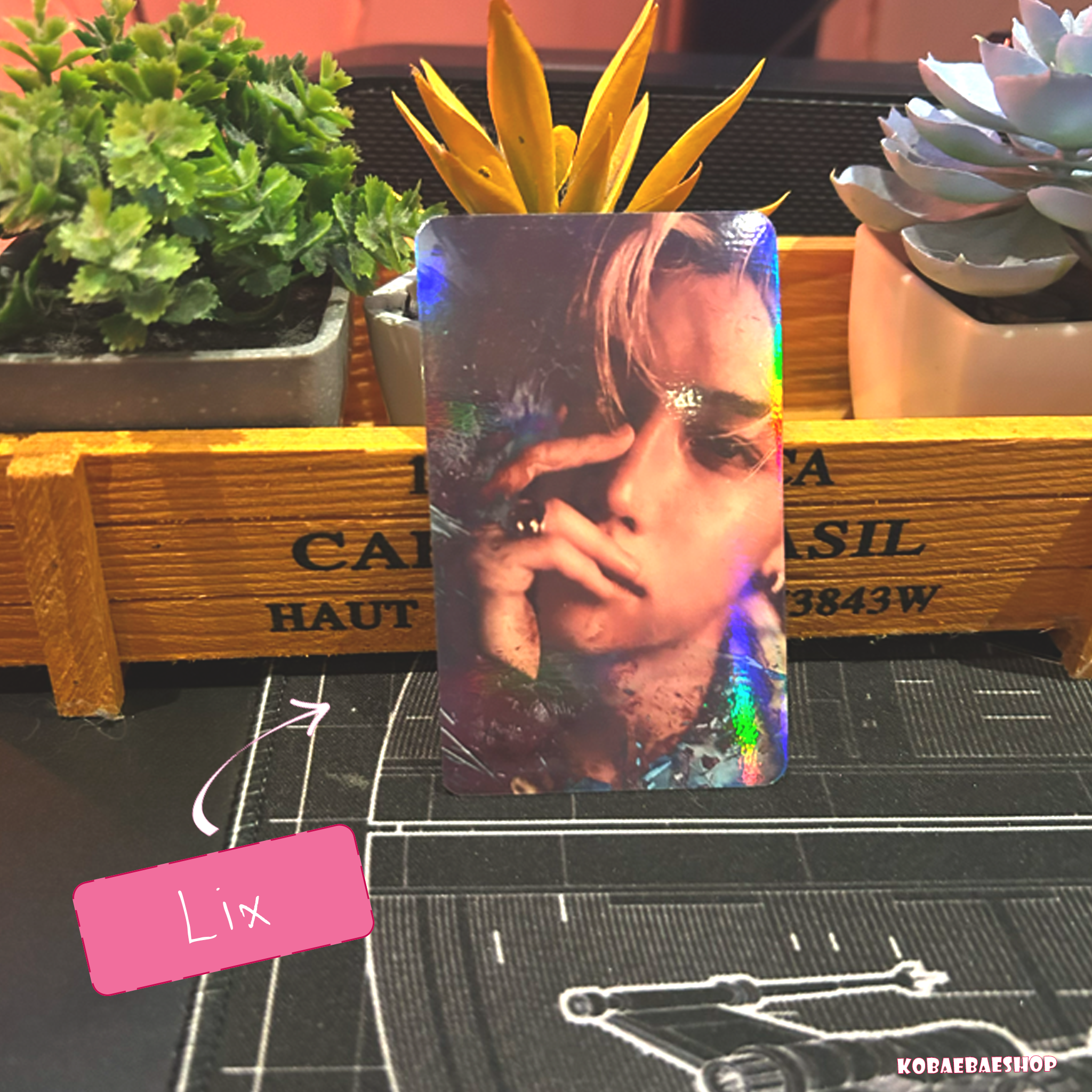 Skz - Wolf Handmade photocards kpop inspired - Bias Set - Rainbow Holo