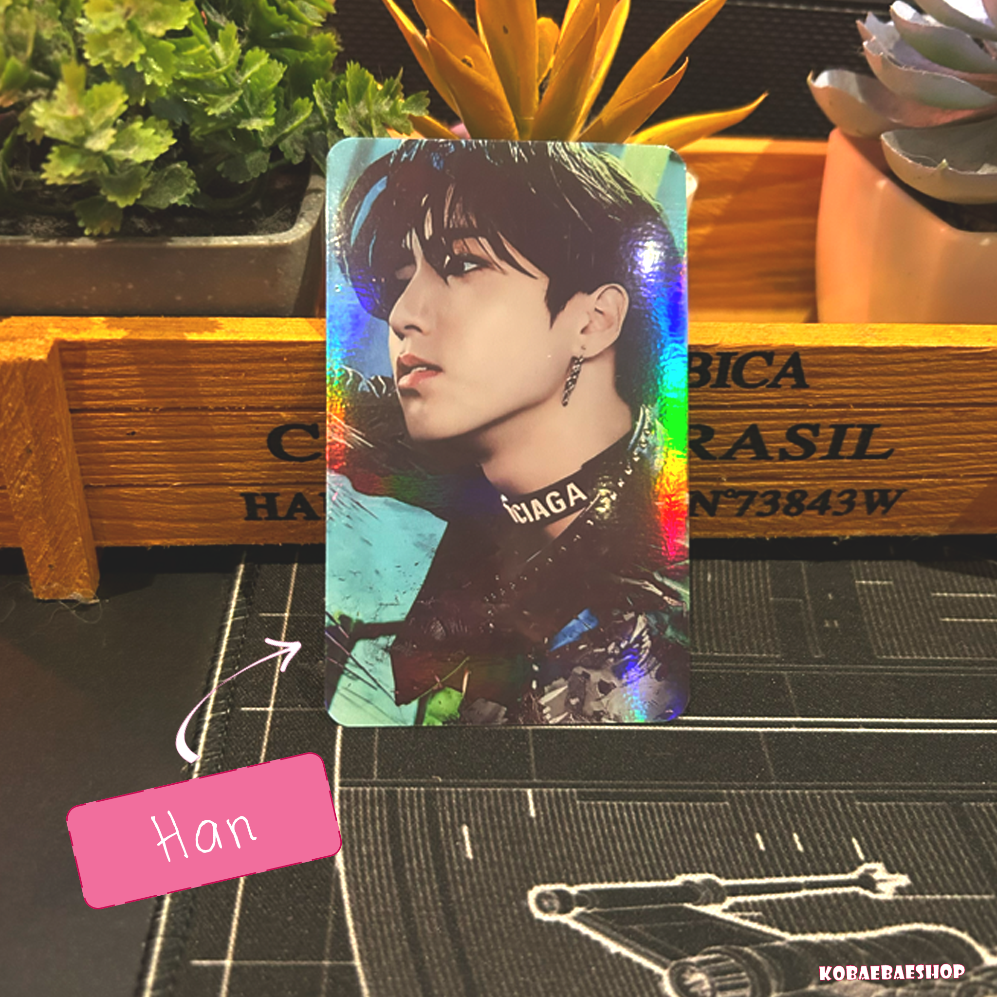 Skz - Wolf Handmade photocards kpop inspired - Bias Set - Rainbow Holo