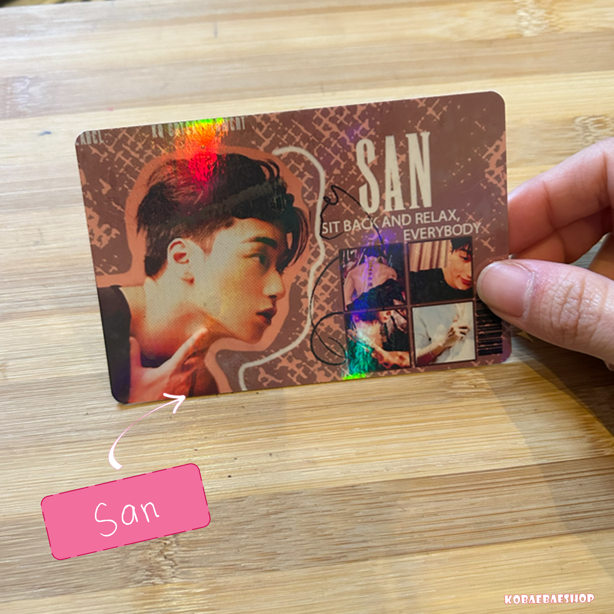 Atz Handmade Holographic Postcards β A6 Fanmade Kpop Inspired (OT8)