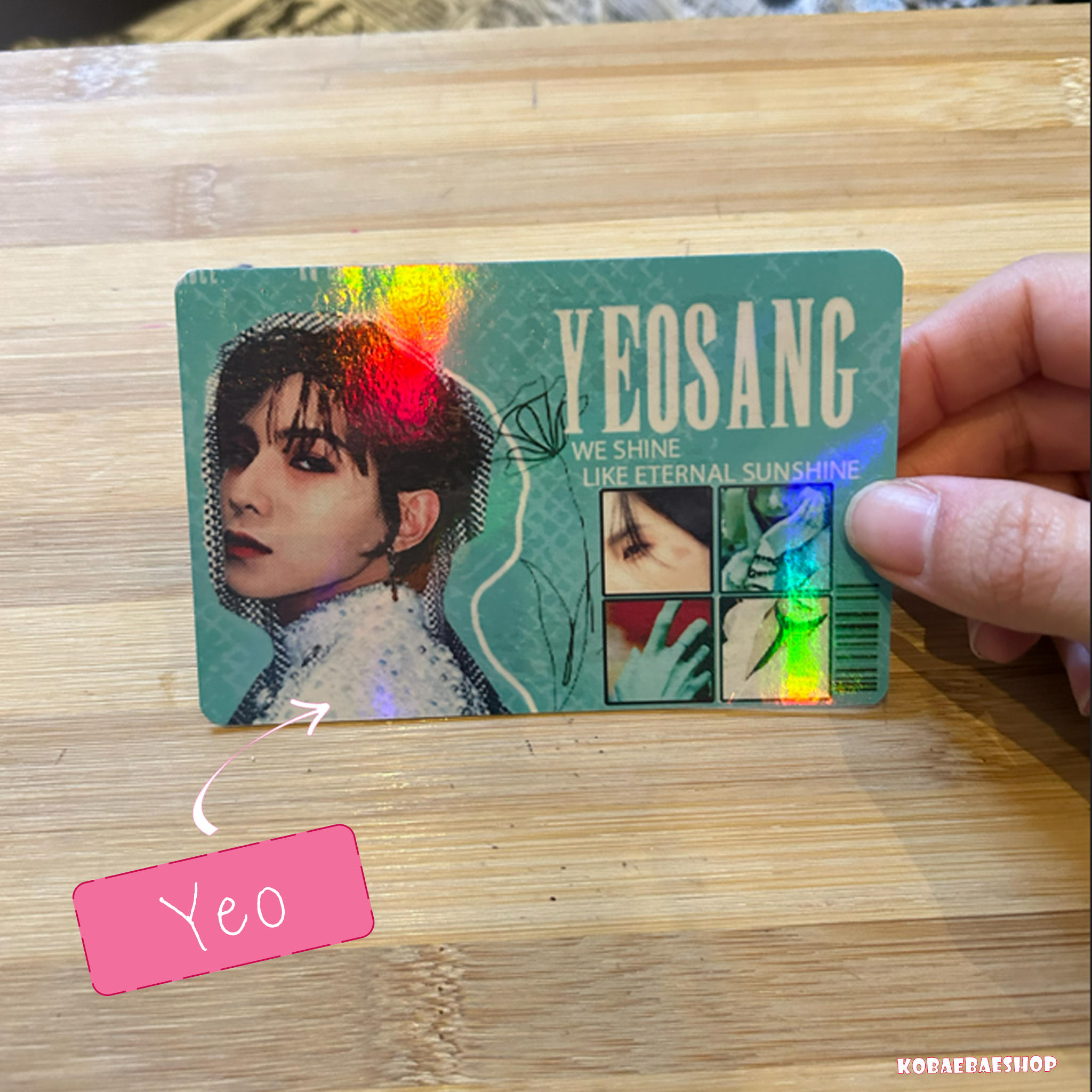 Atz Handmade Holographic Postcards β A6 Fanmade Kpop Inspired (OT8)