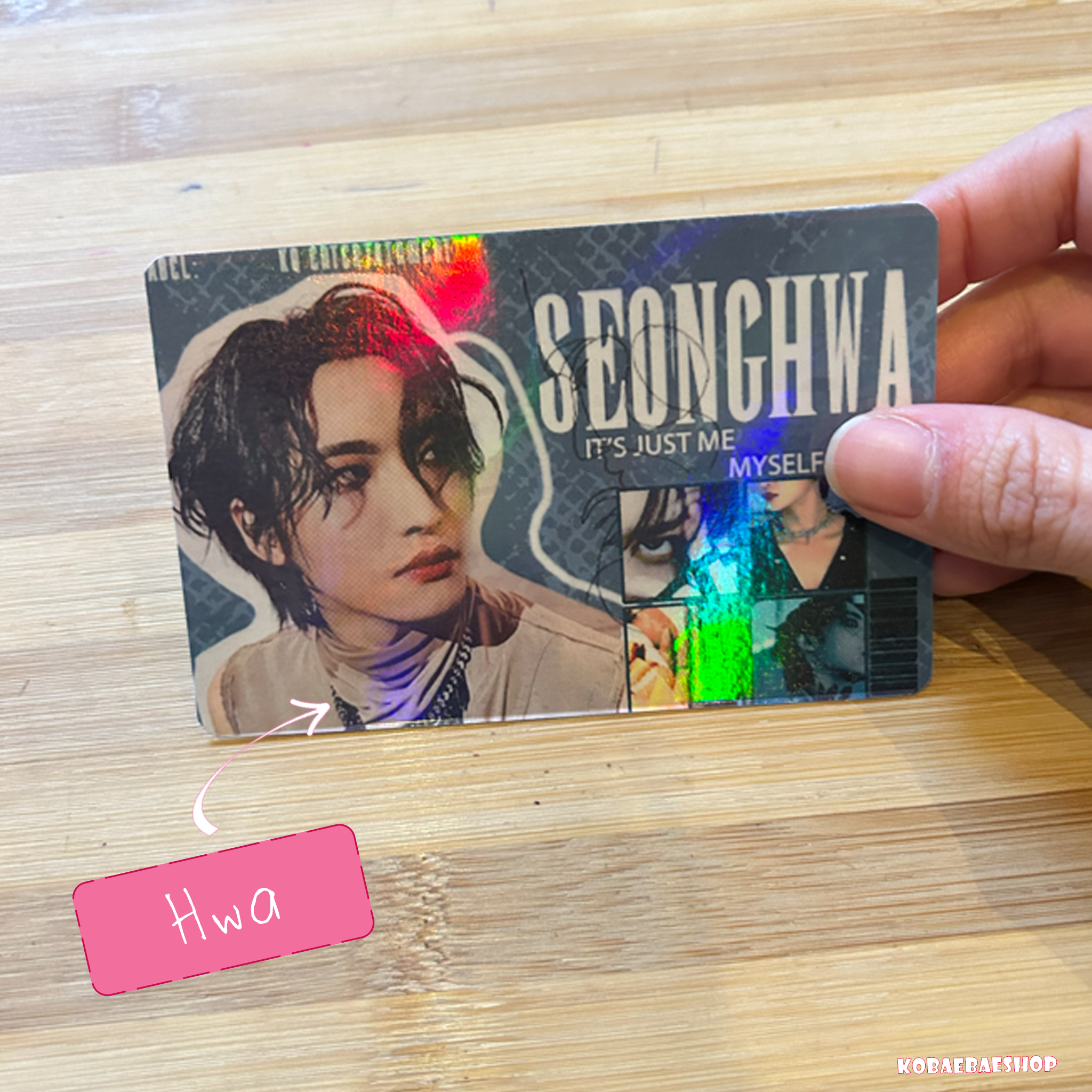 Atz Handmade Holographic Postcards β A6 Fanmade Kpop Inspired (OT8)