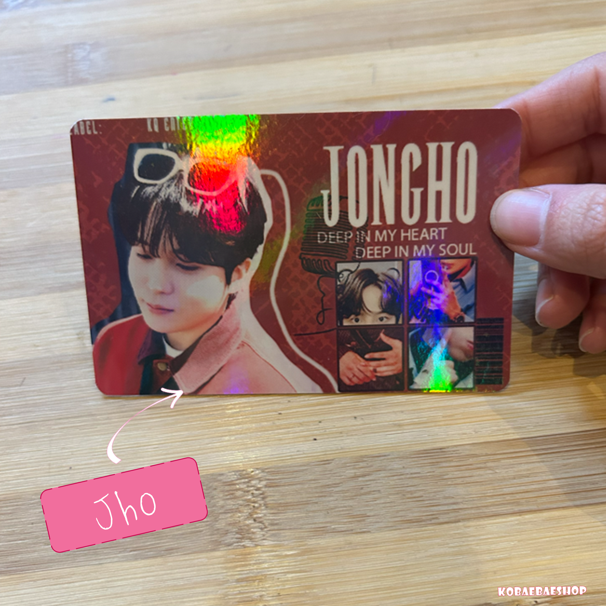 Atz Handmade Holographic Postcards β A6 Fanmade Kpop Inspired (OT8)