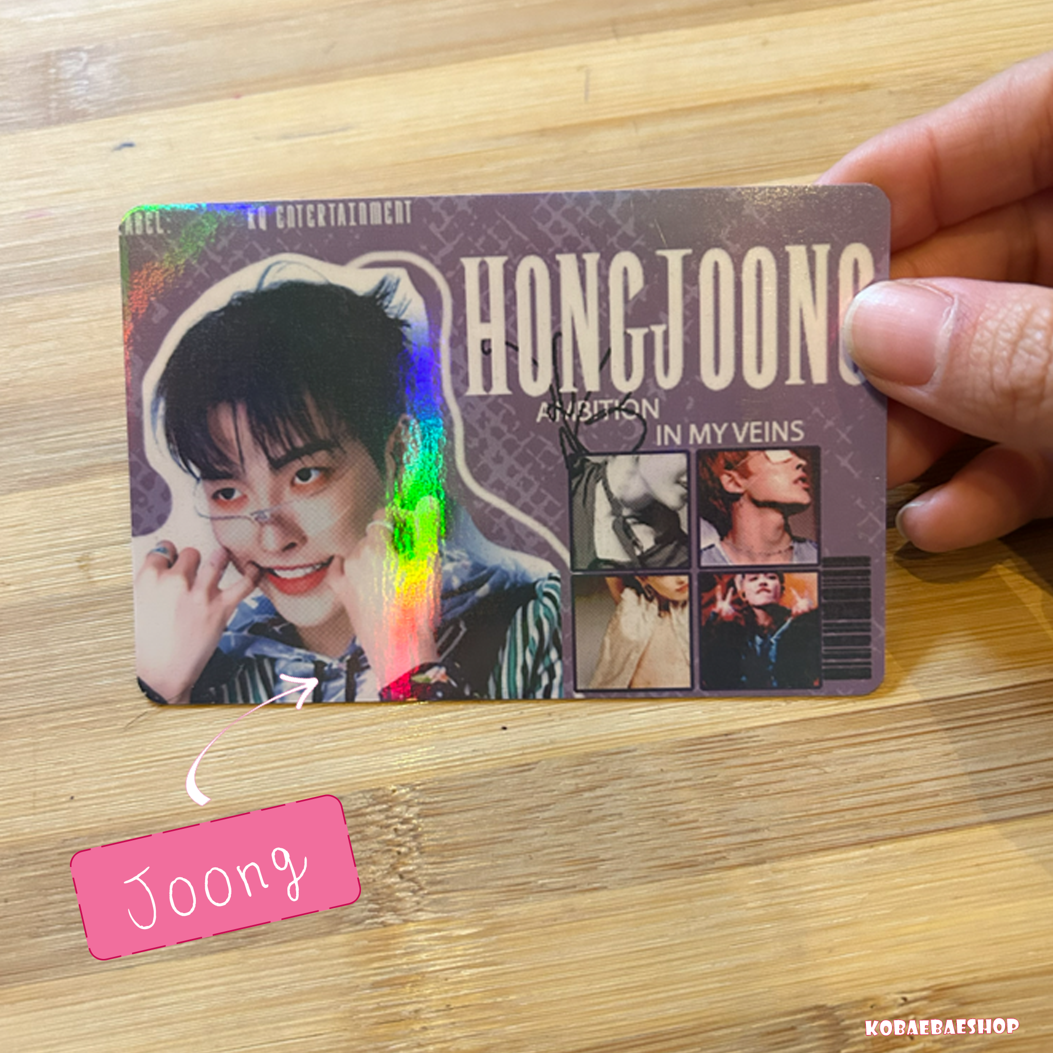 Atz Handmade Holographic Postcards β A6 Fanmade Kpop Inspired (OT8)