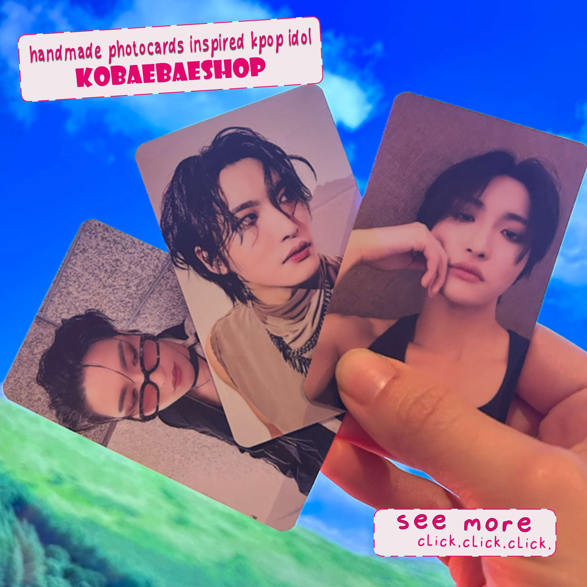 Atz - Hwa Handmade photocards kpop inspired - Bias Set 2