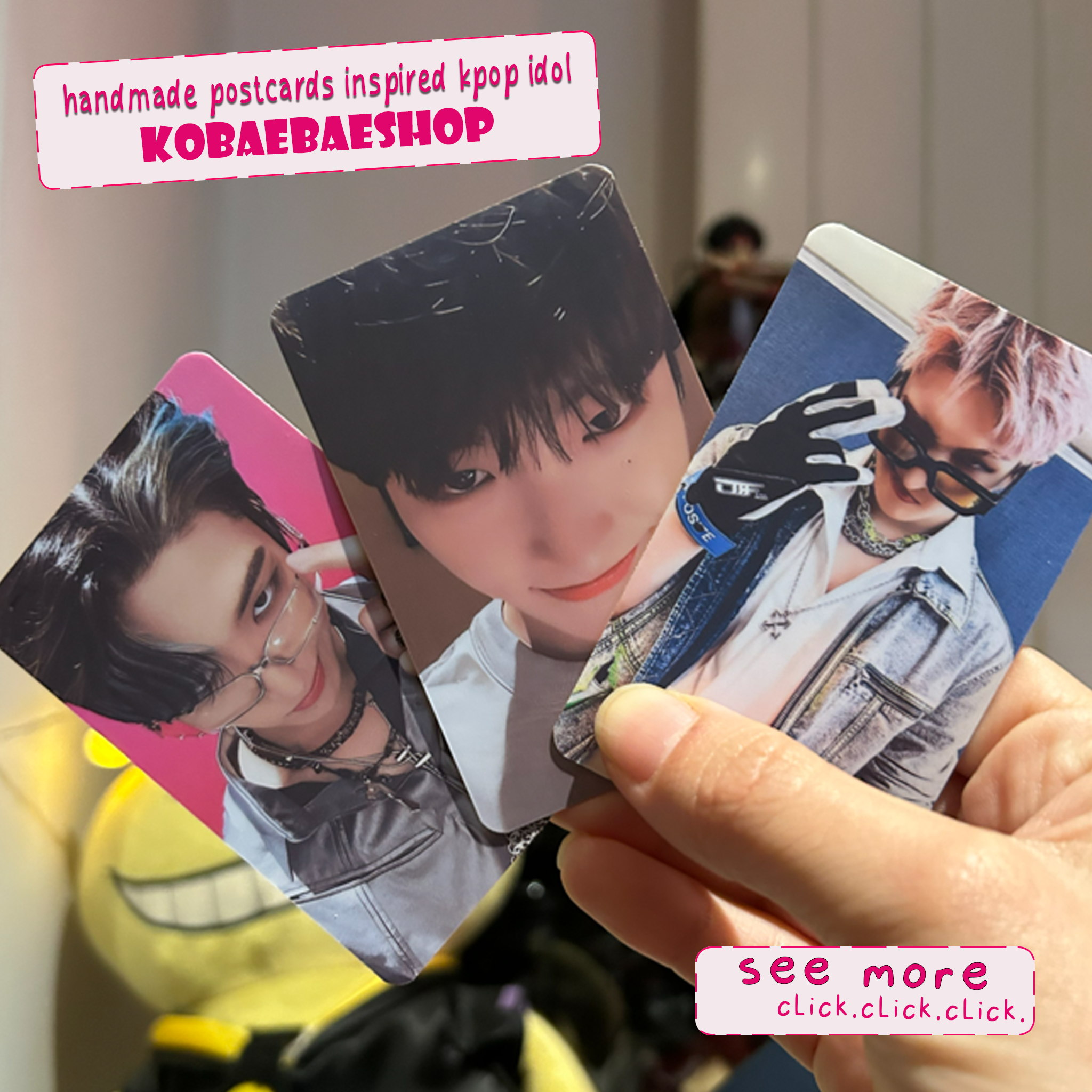 Atz - Mingi Handmade photocards kpop inspired - Bias Set 2