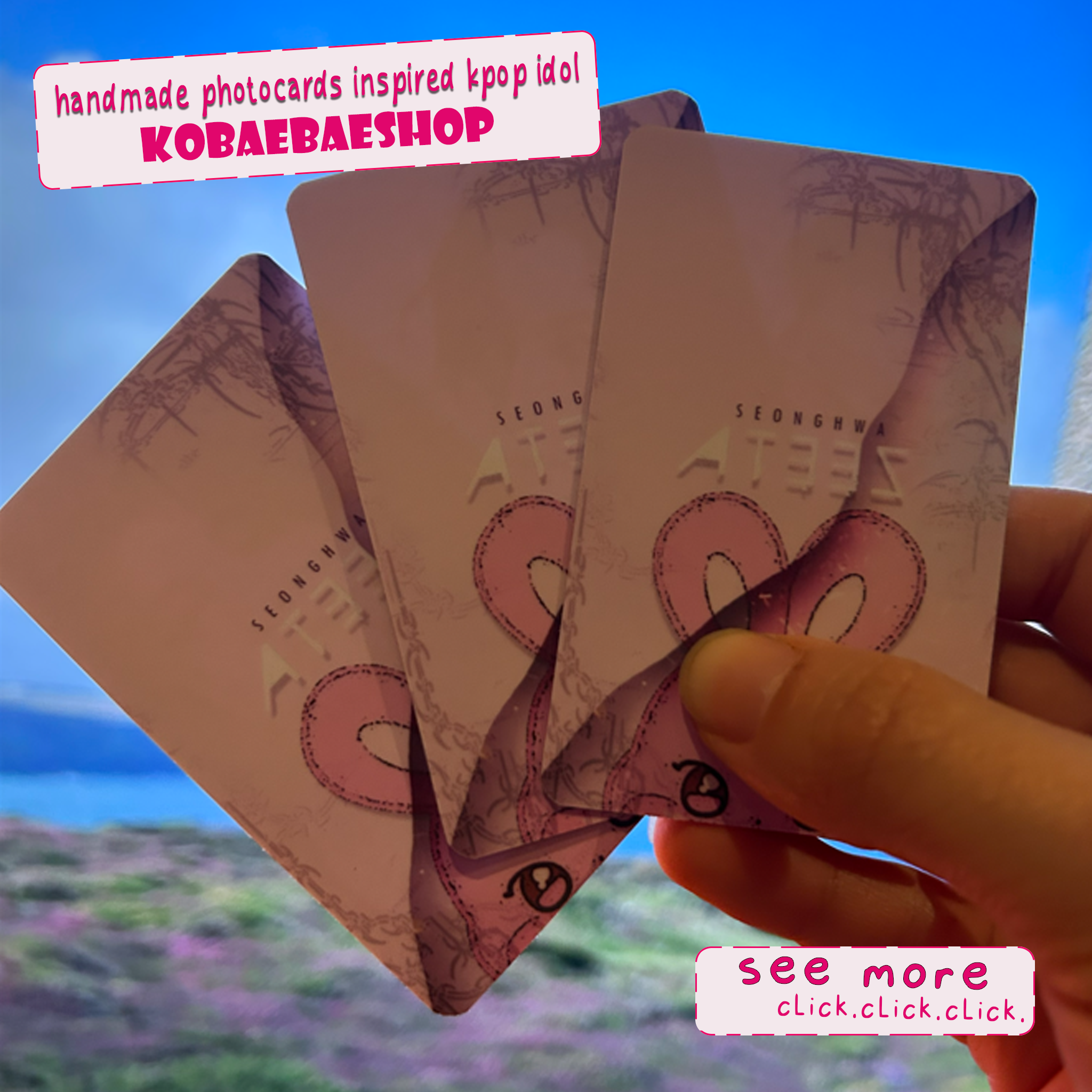 Atz - Hwa Handmade photocards kpop inspired - Bias Set 2