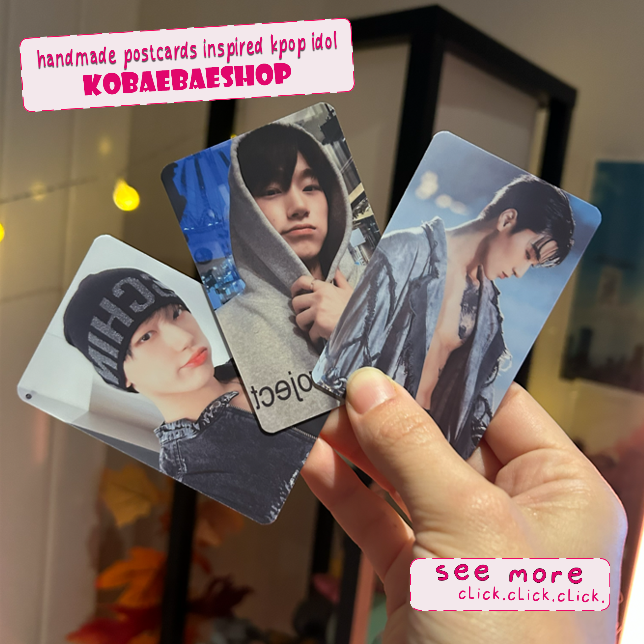 Atz - San Handmade photocards kpop inspired - Bias Set 2