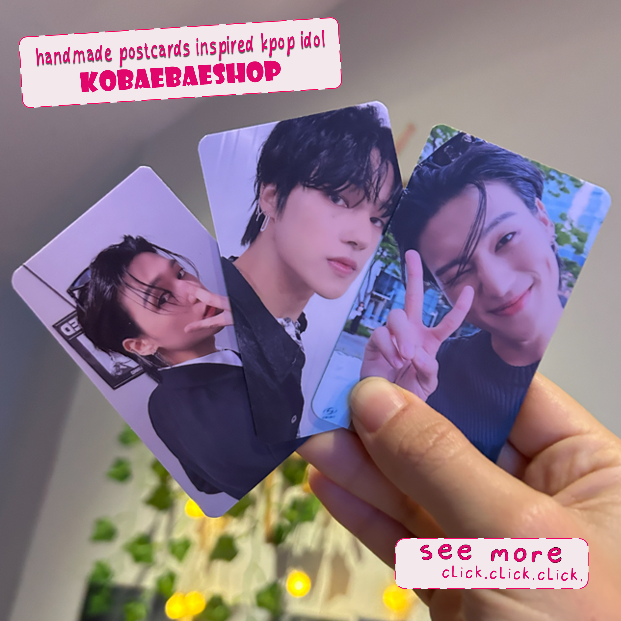 Atz - Woo Handmade photocards kpop inspired - Bias Set 2