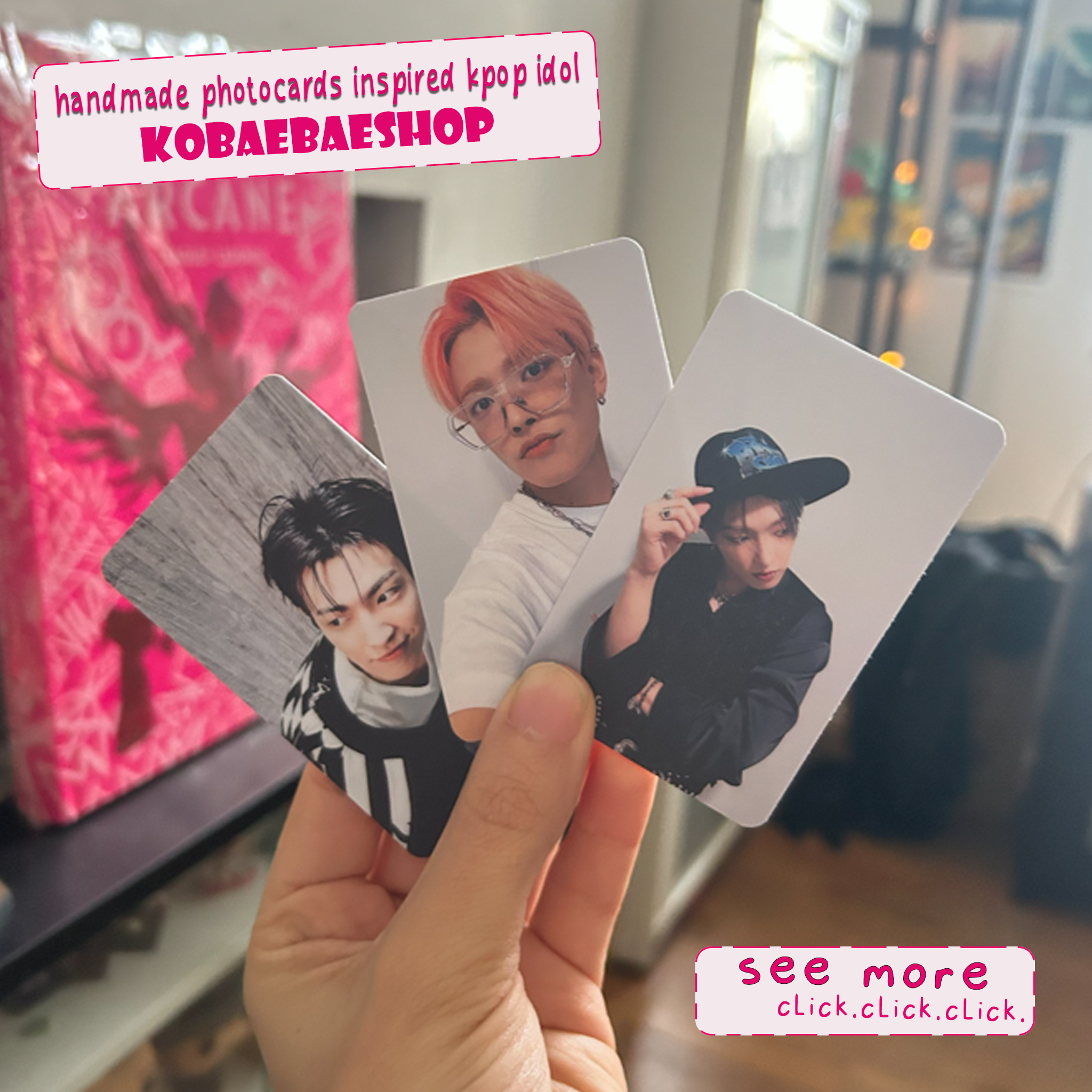 Atz - Joong Handmade photocards kpop inspired - Bias Set 2