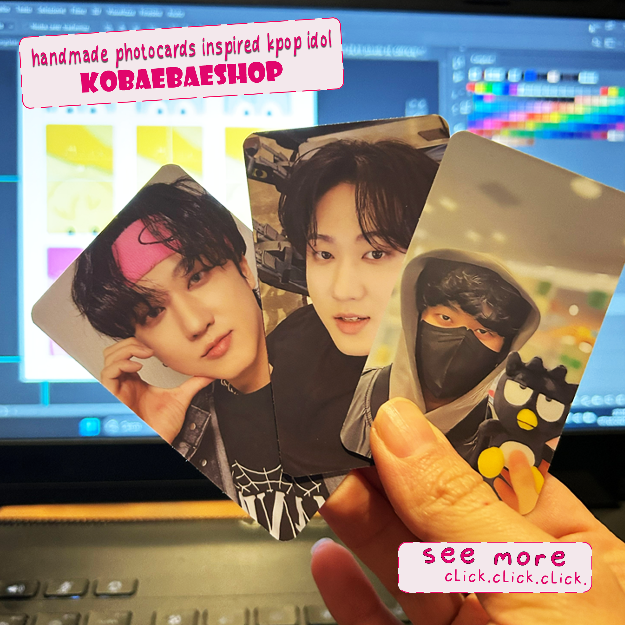 Skz - Binnie handmade photocards kpop inspired - Set 1