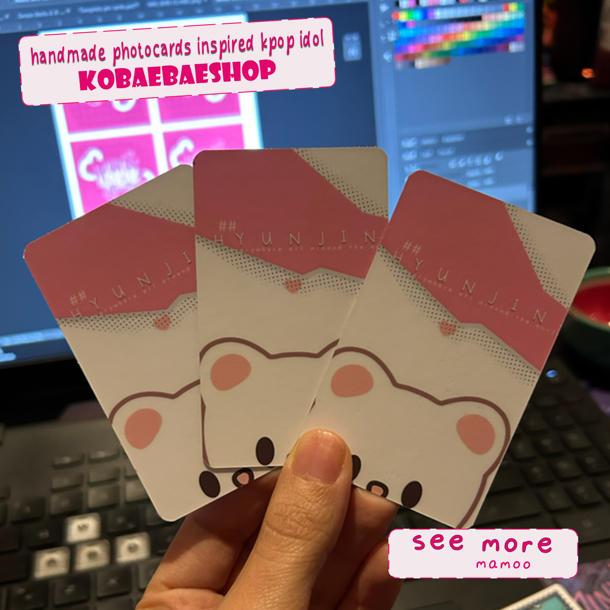 Skz - Hyune handmade photocards kpop inspired - Set 1