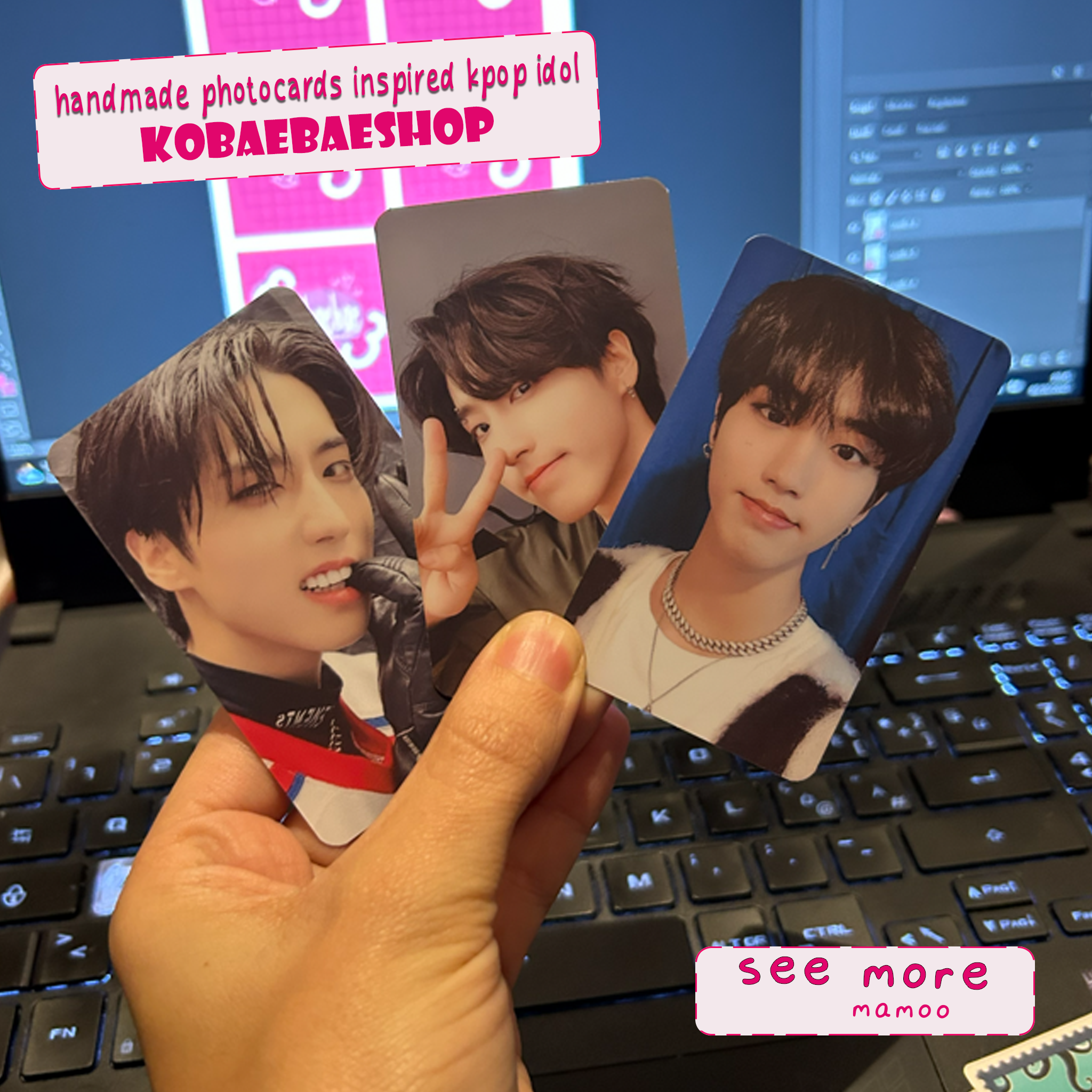 Skz - Hannie handmade photocards kpop inspired - Set 1