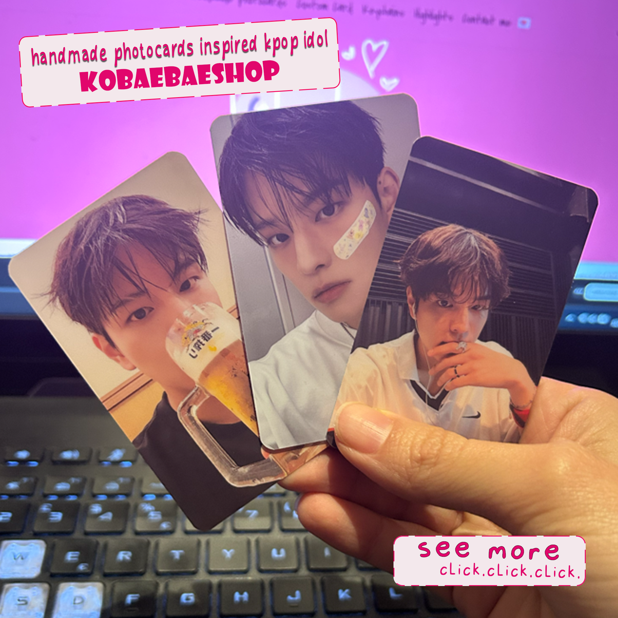 Skz - Min handmade photocards kpop inspired - Set 2