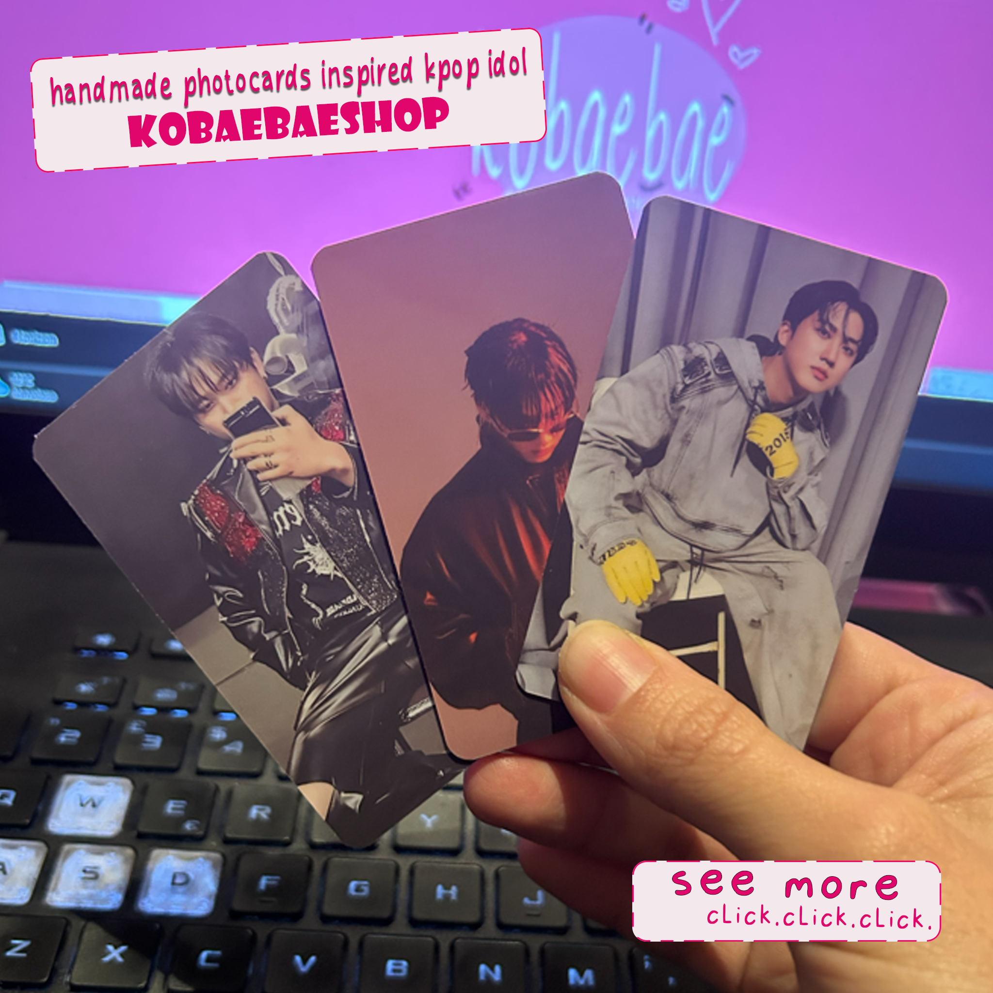 Skz - Bin handmade photocards kpop inspired - Set 2