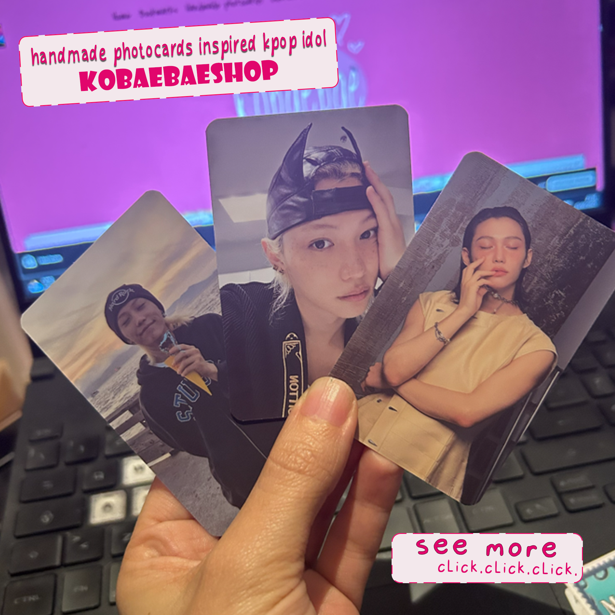 Skz - Lix handmade photocards kpop inspired - Set 2