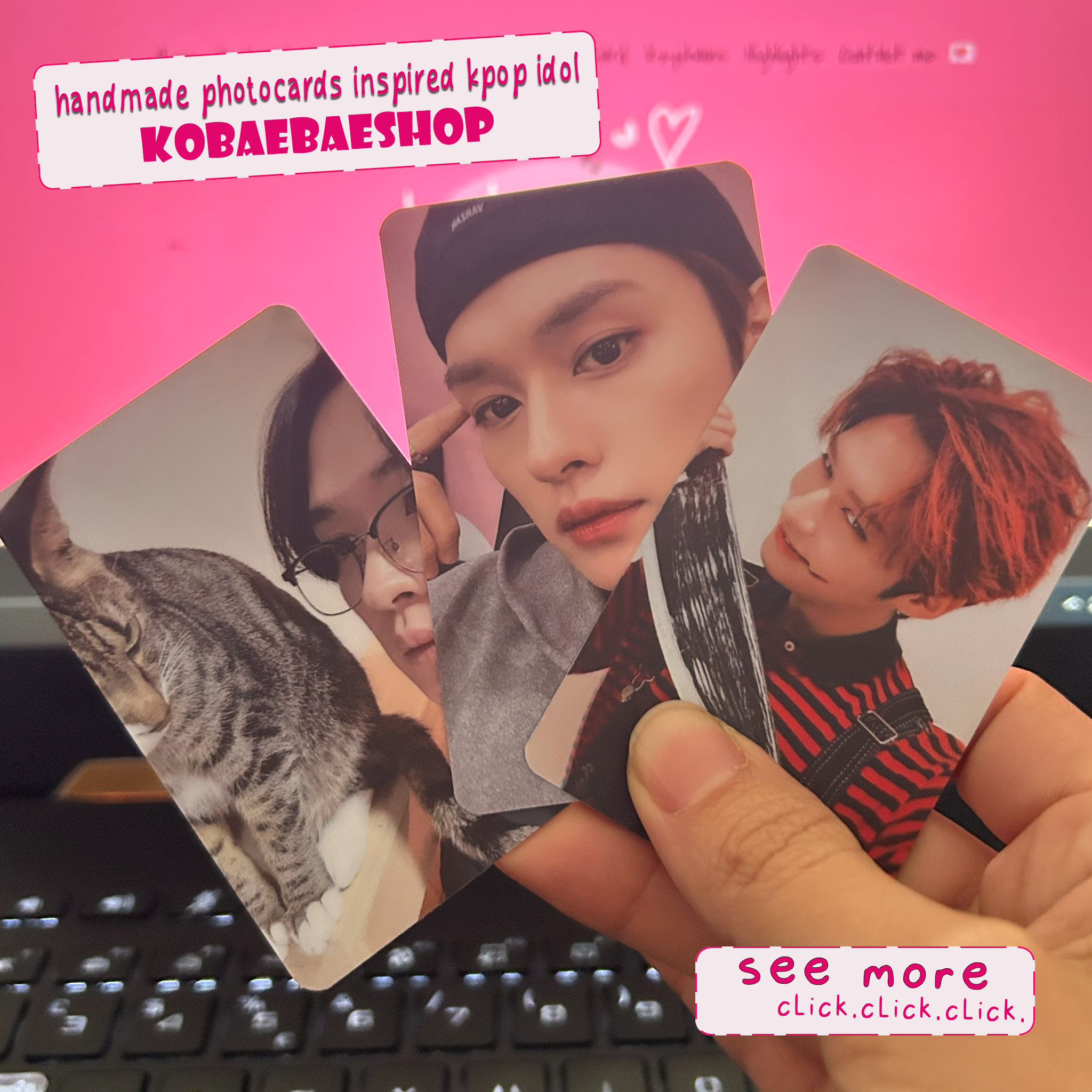 Skz - Lino handmade photocards kpop inspired - Set 2