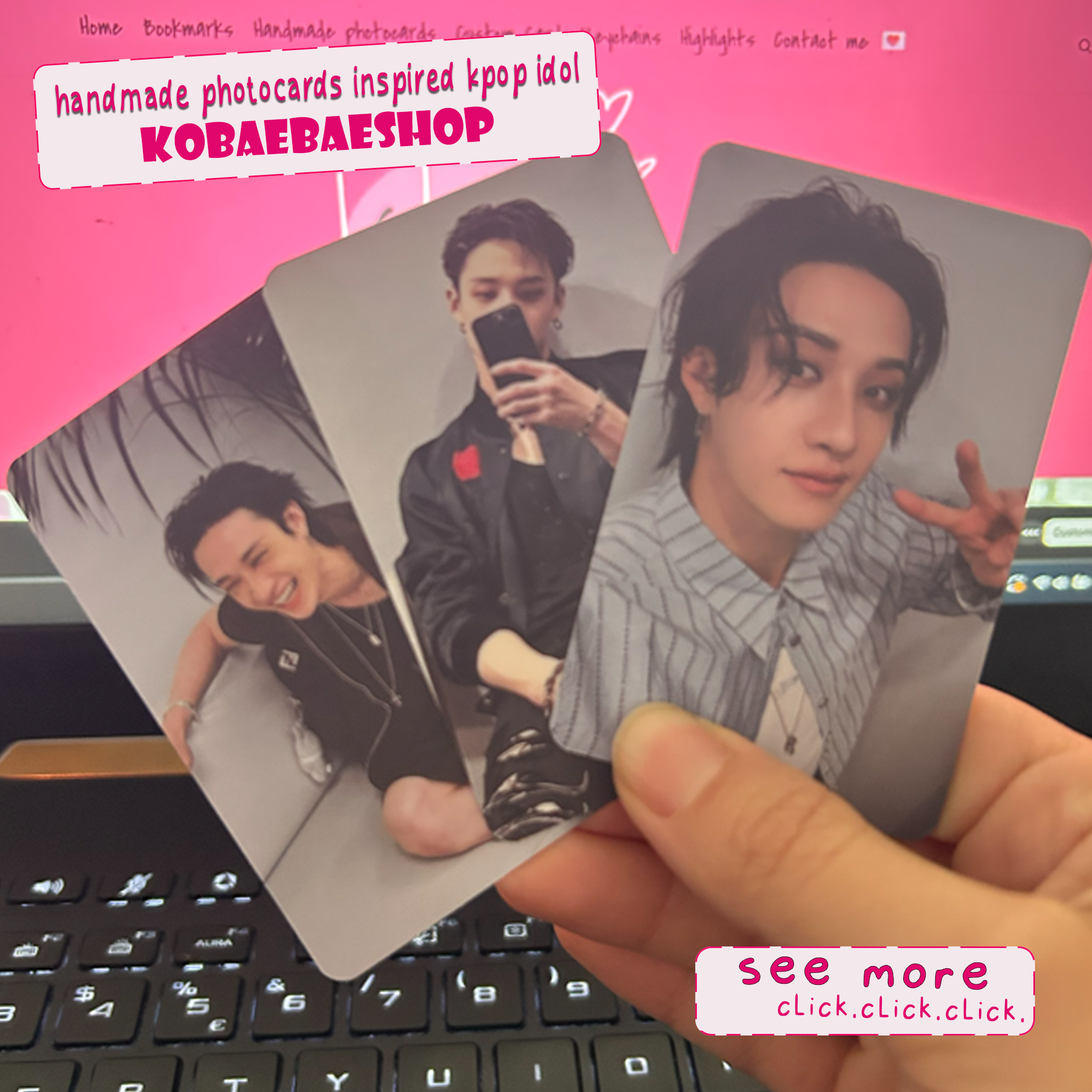 Skz - Chan handmade photocards kpop inspired - Set 2