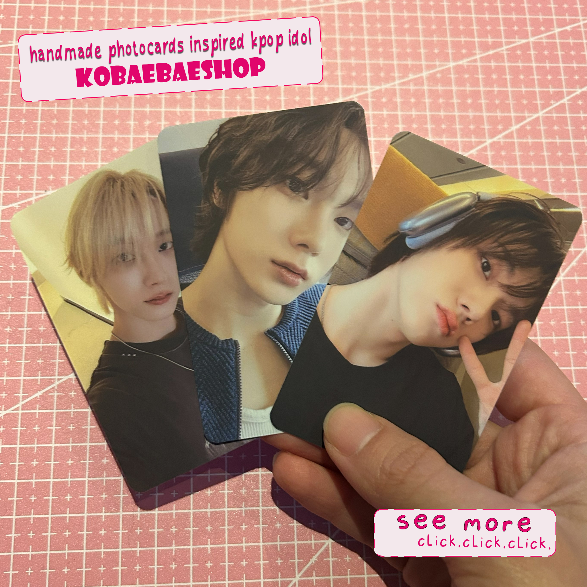 Boynextdoor - Sungho handmade photocards kpop inspired - Set 1