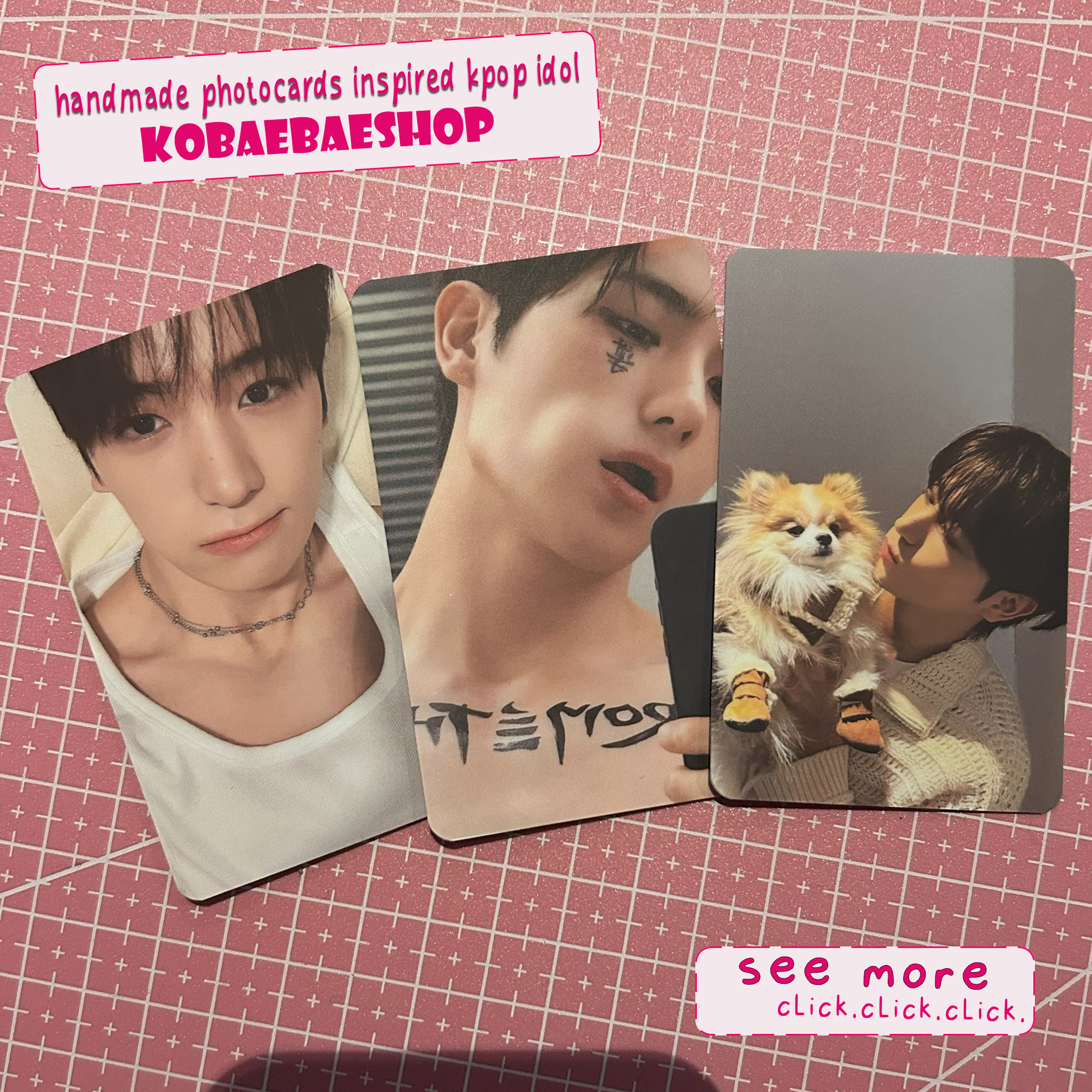 The Boyz - Hyunjae handmade photocards kpop inspired - Set 1