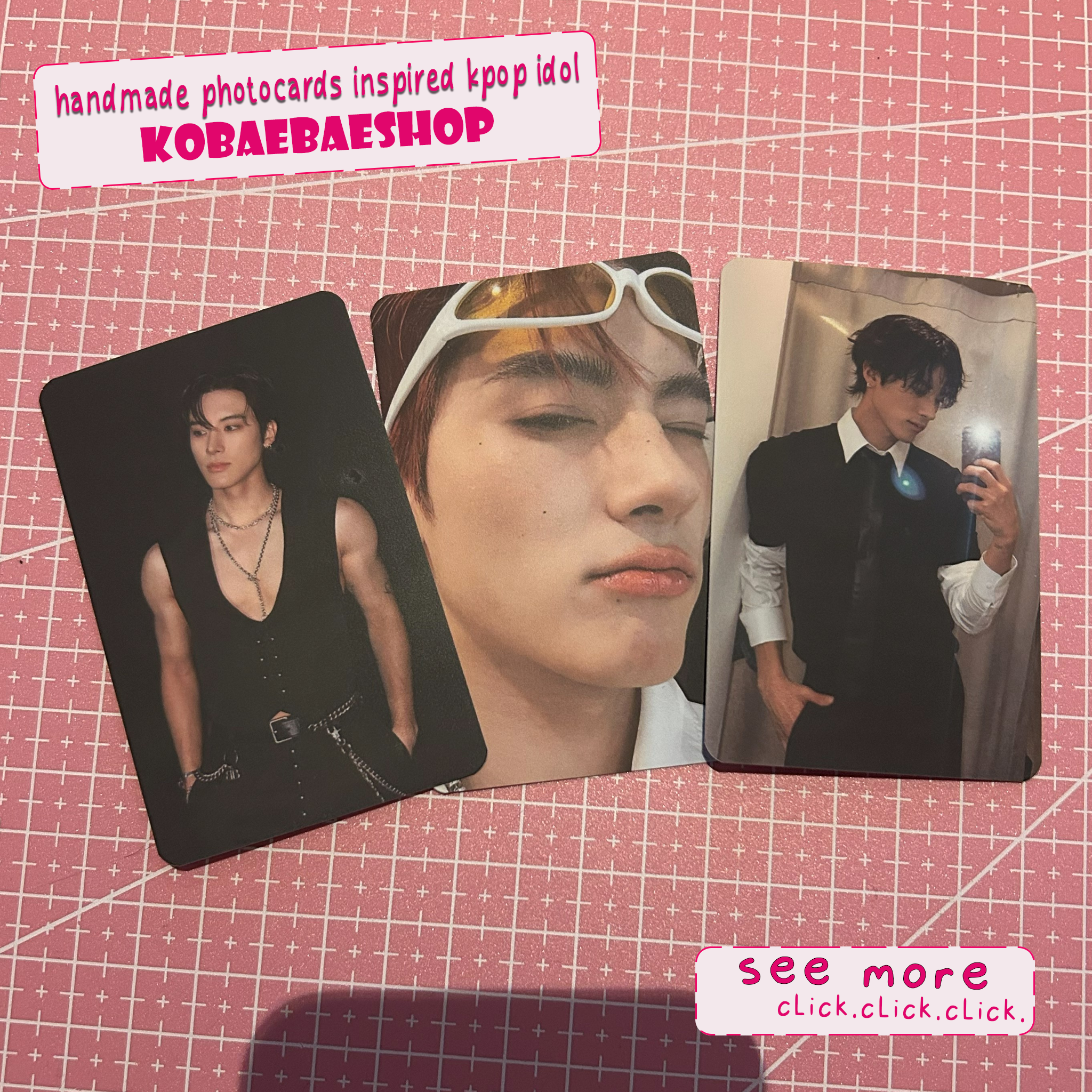 The Boyz - Eric handmade photocards kpop inspired - Set 1