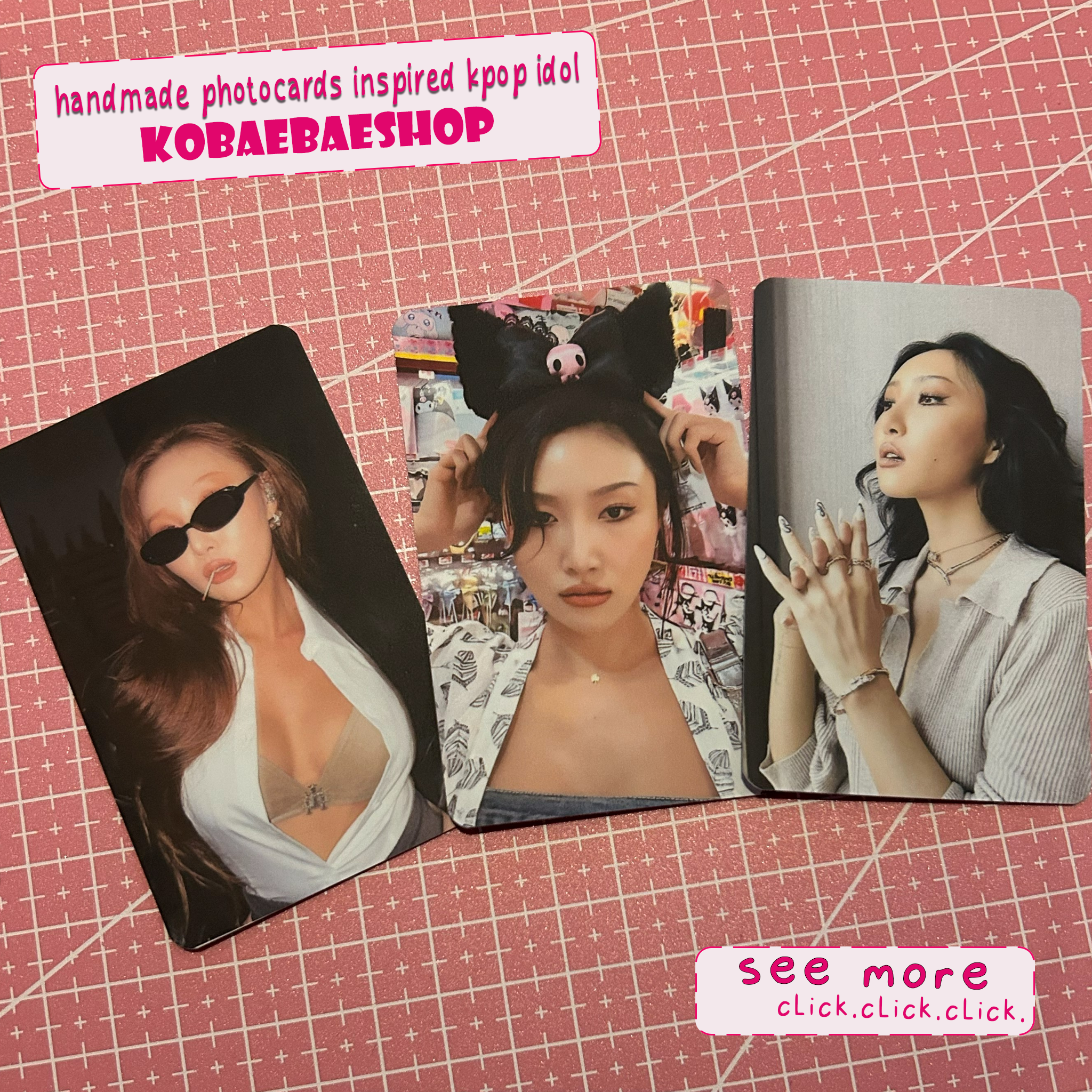 Mamoo - Hwa handmade photocards kpop inspired - Set 1