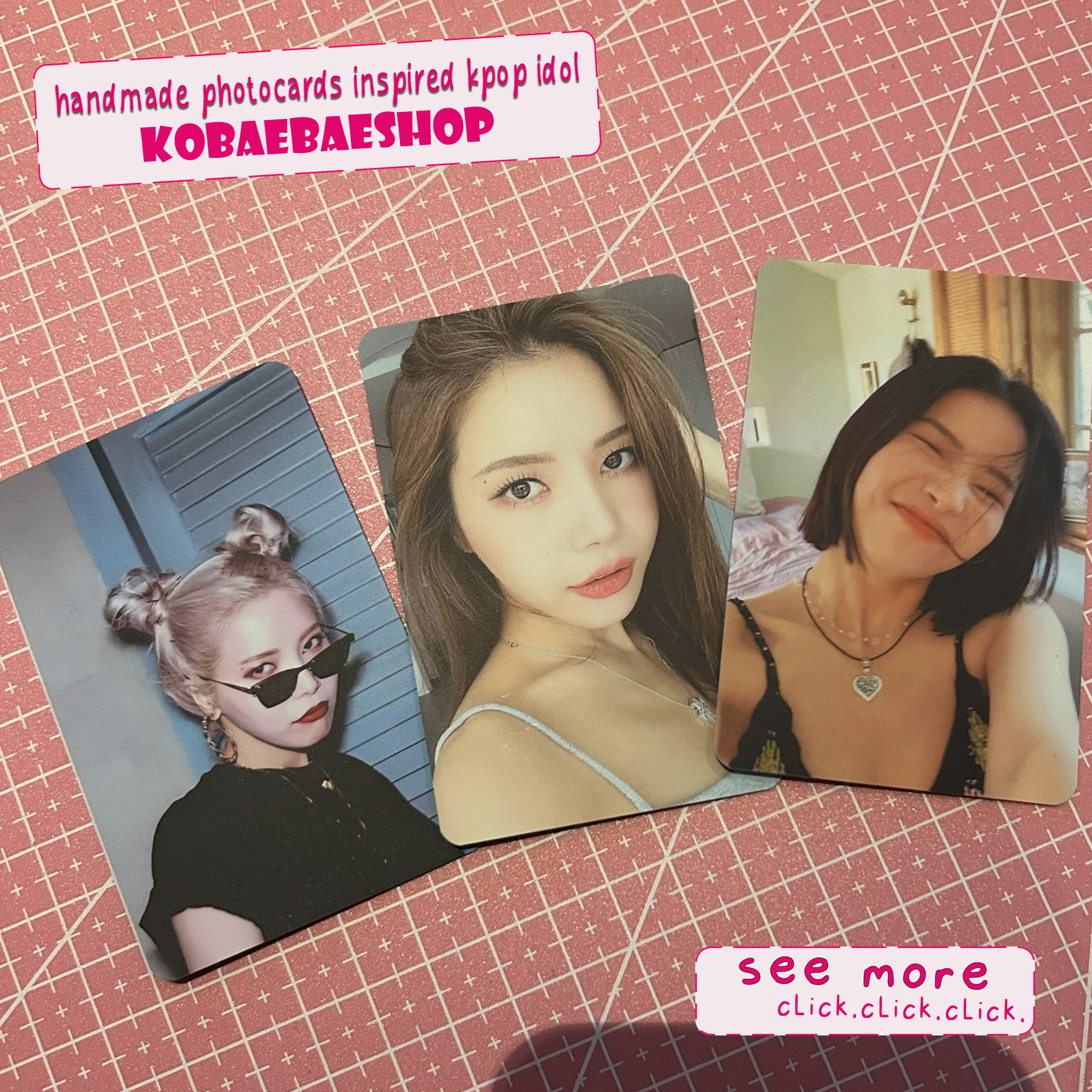 Mamoo - Solar handmade photocards kpop inspired - Set 1