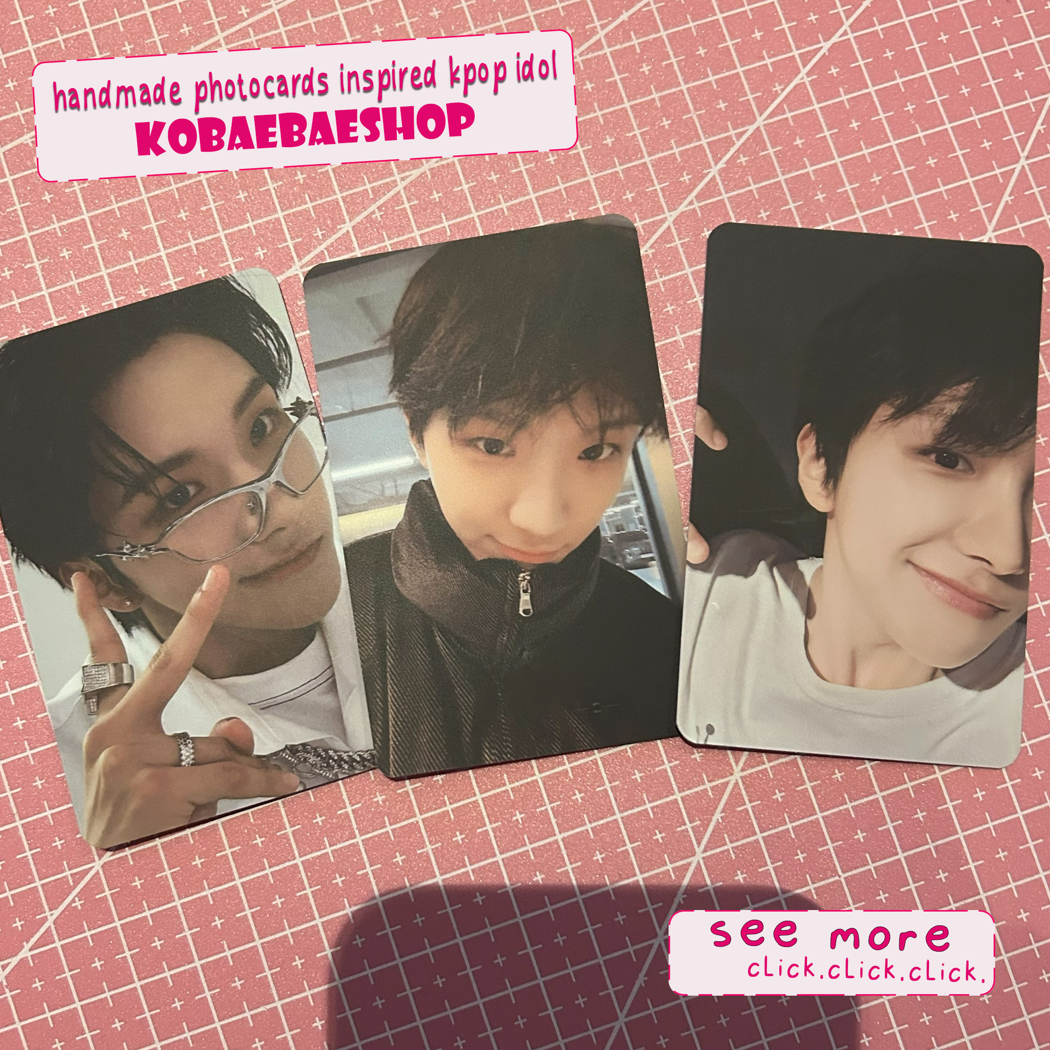 Boynextdoor - Woonhak handmade photocards kpop inspired - Set 1