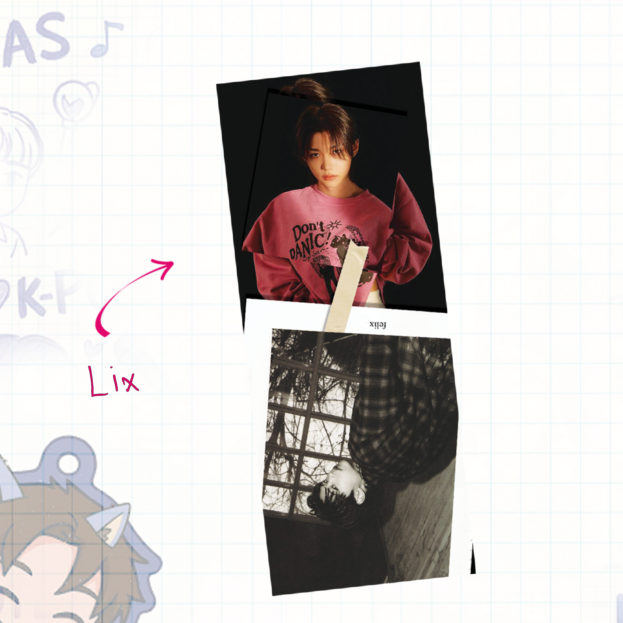 Skz -  Handmade Edit Bookmarks inspired Kpop | double side - set 5