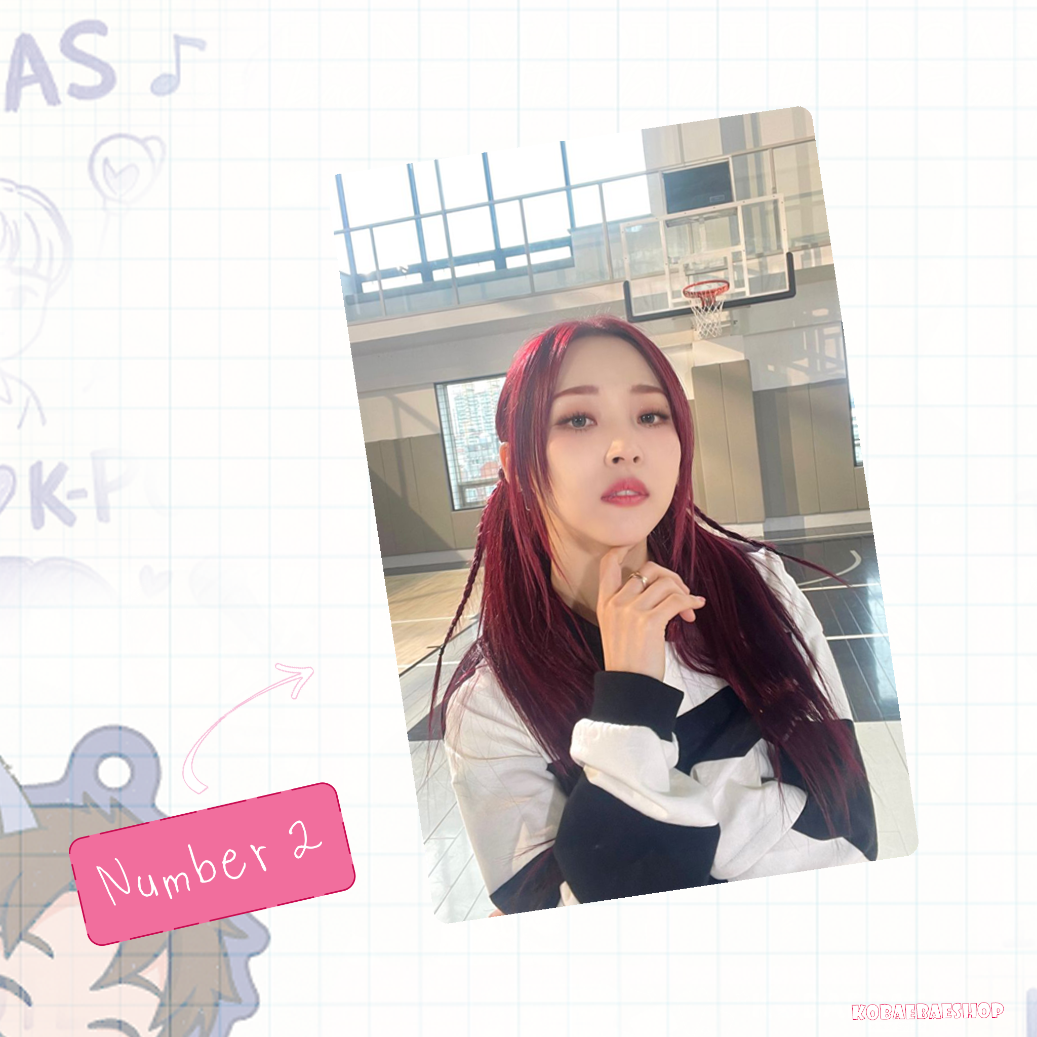 Mamoo - Moonbyul handmade photocards kpop inspired - Set 1