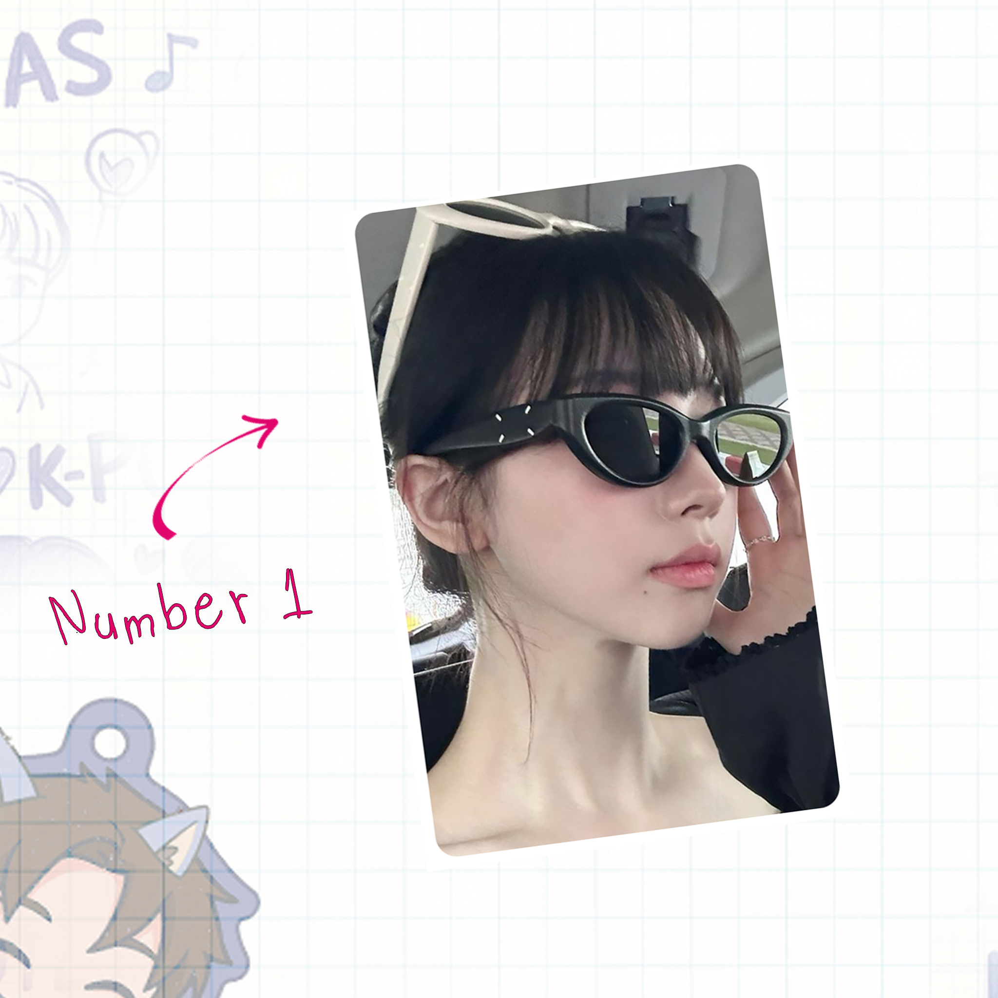 Aesp - Rina handmade photocards kpop inspired - Set 1