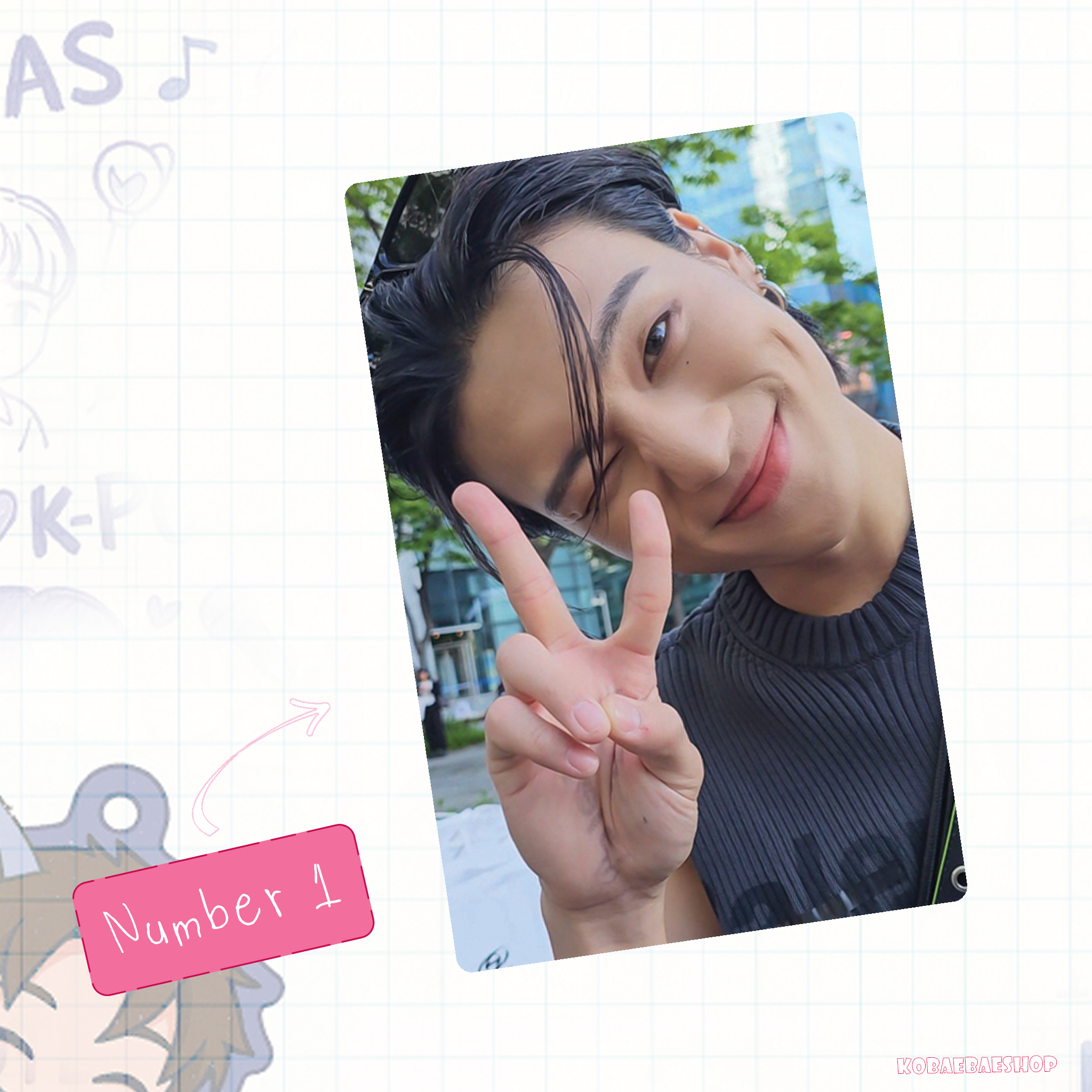 Atz - Woo Handmade photocards kpop inspired - Bias Set 2