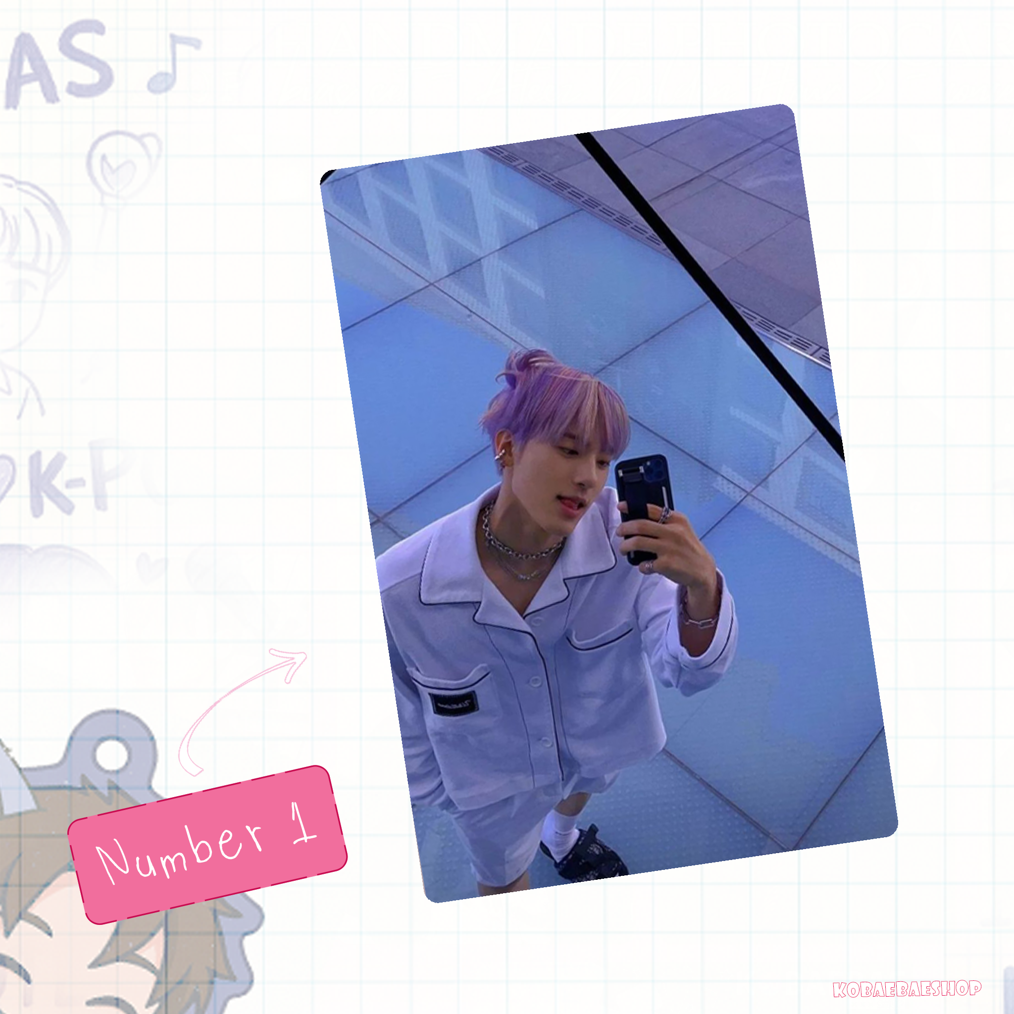 The Boyz - Eric handmade photocards kpop inspired - Set 1