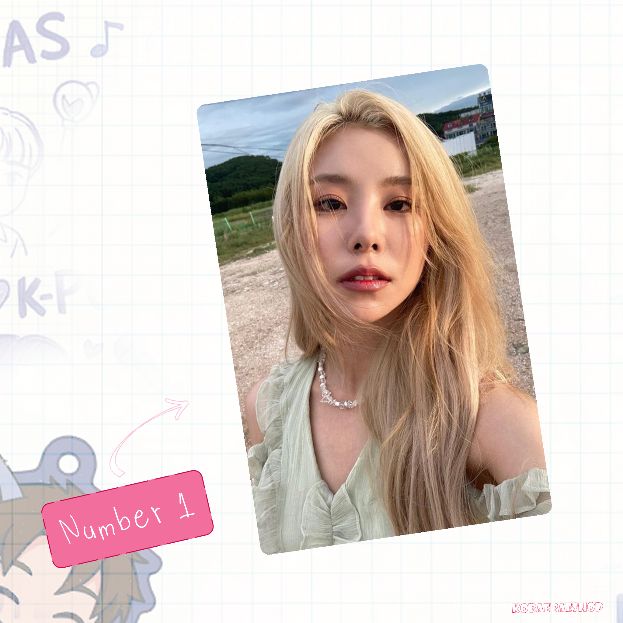 Mamoo - Wheein handmade photocards kpop inspired - Set 1
